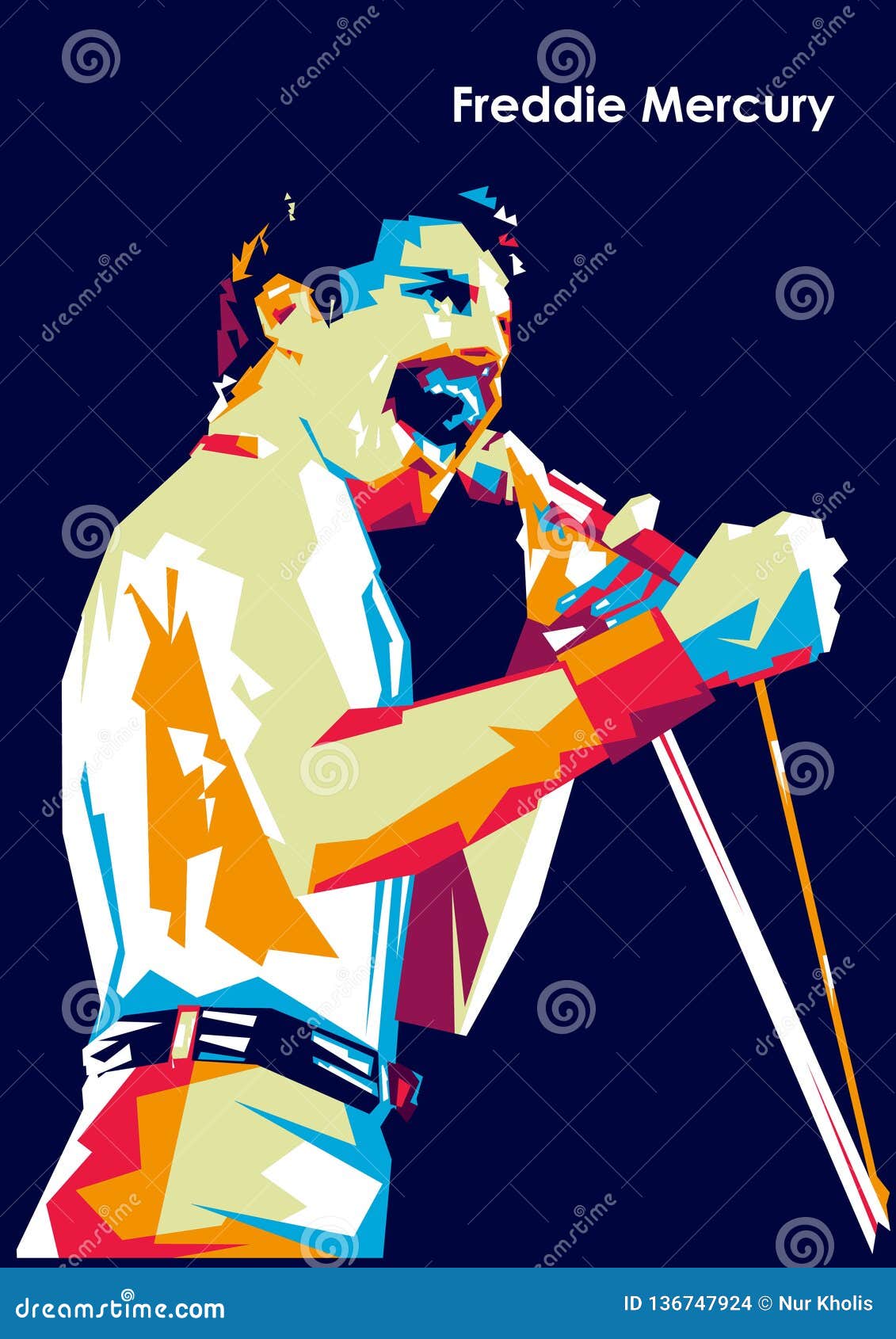 Freddie mercury pop art