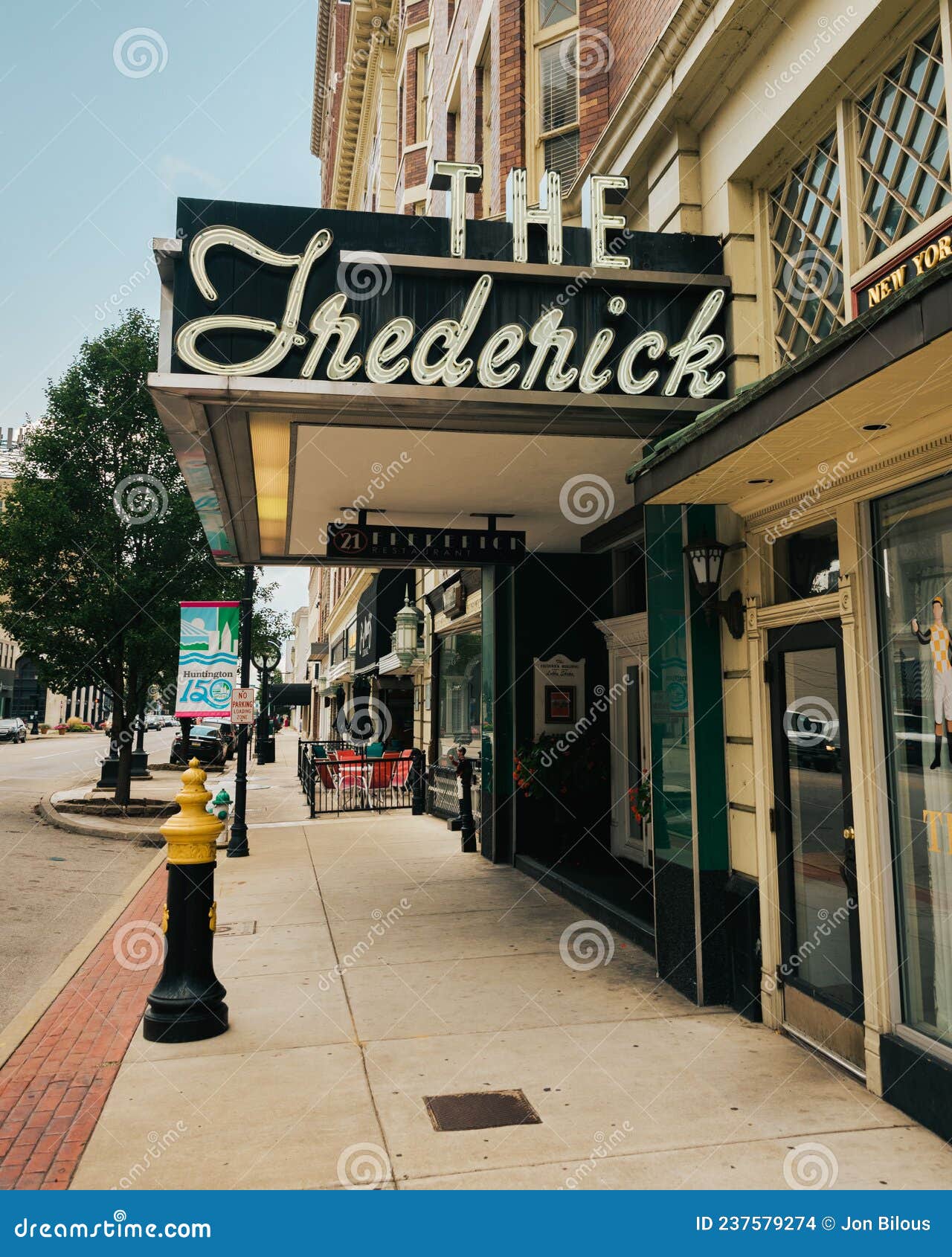 The Frederick, in Downtown Huntington, West Virginia Editorial Stock