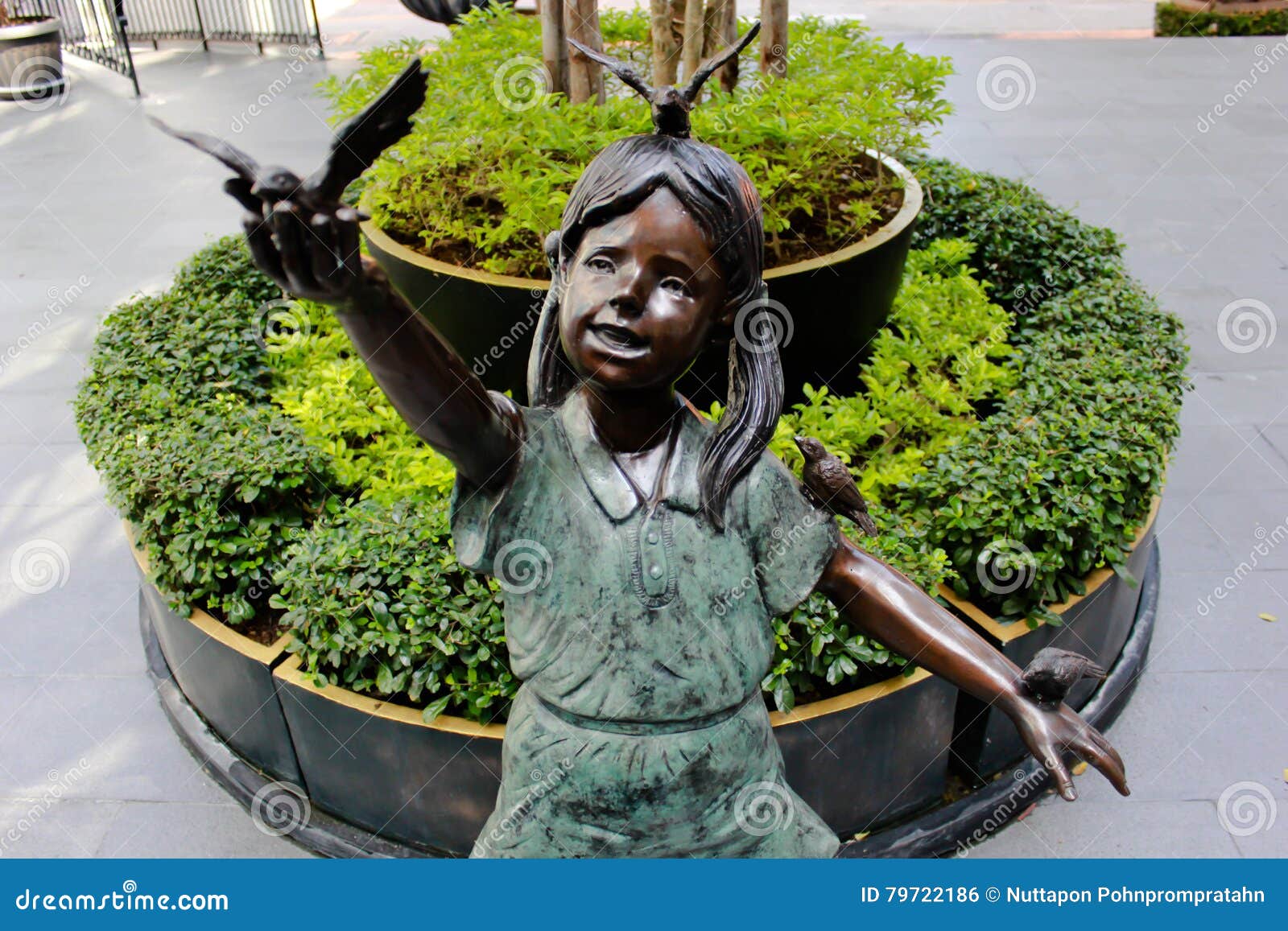 Free bird girl stock photo. Image of statue, outside 79722186
