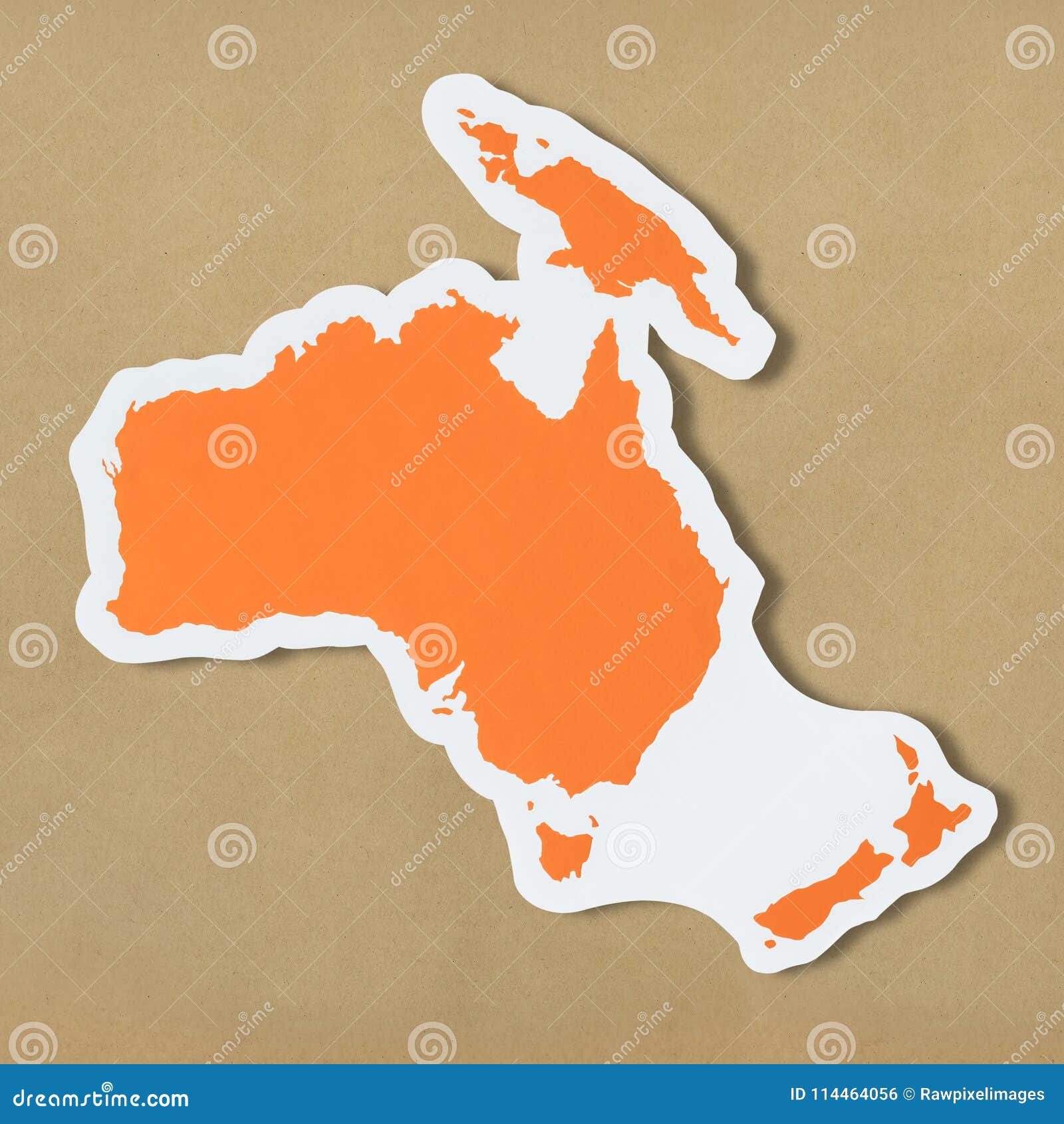 free blank map of australia and oceania