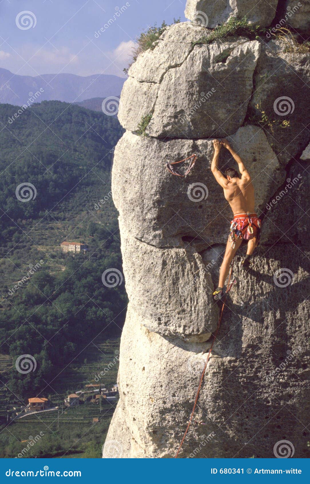 Free climber stock image. Image of nature, clouds, energy 680341