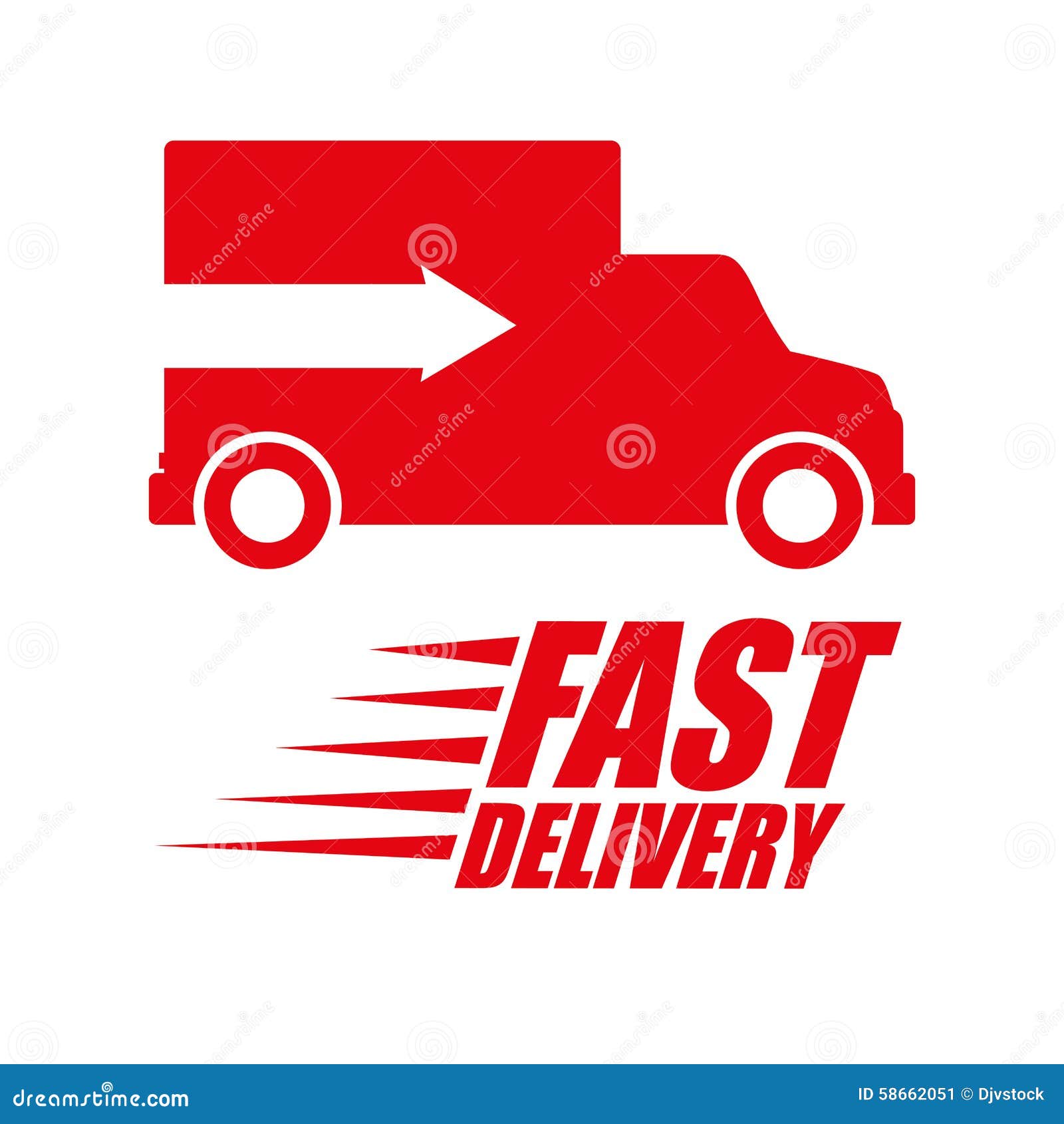 Free delivery design stock vector. Illustration of merchandise - 58662051