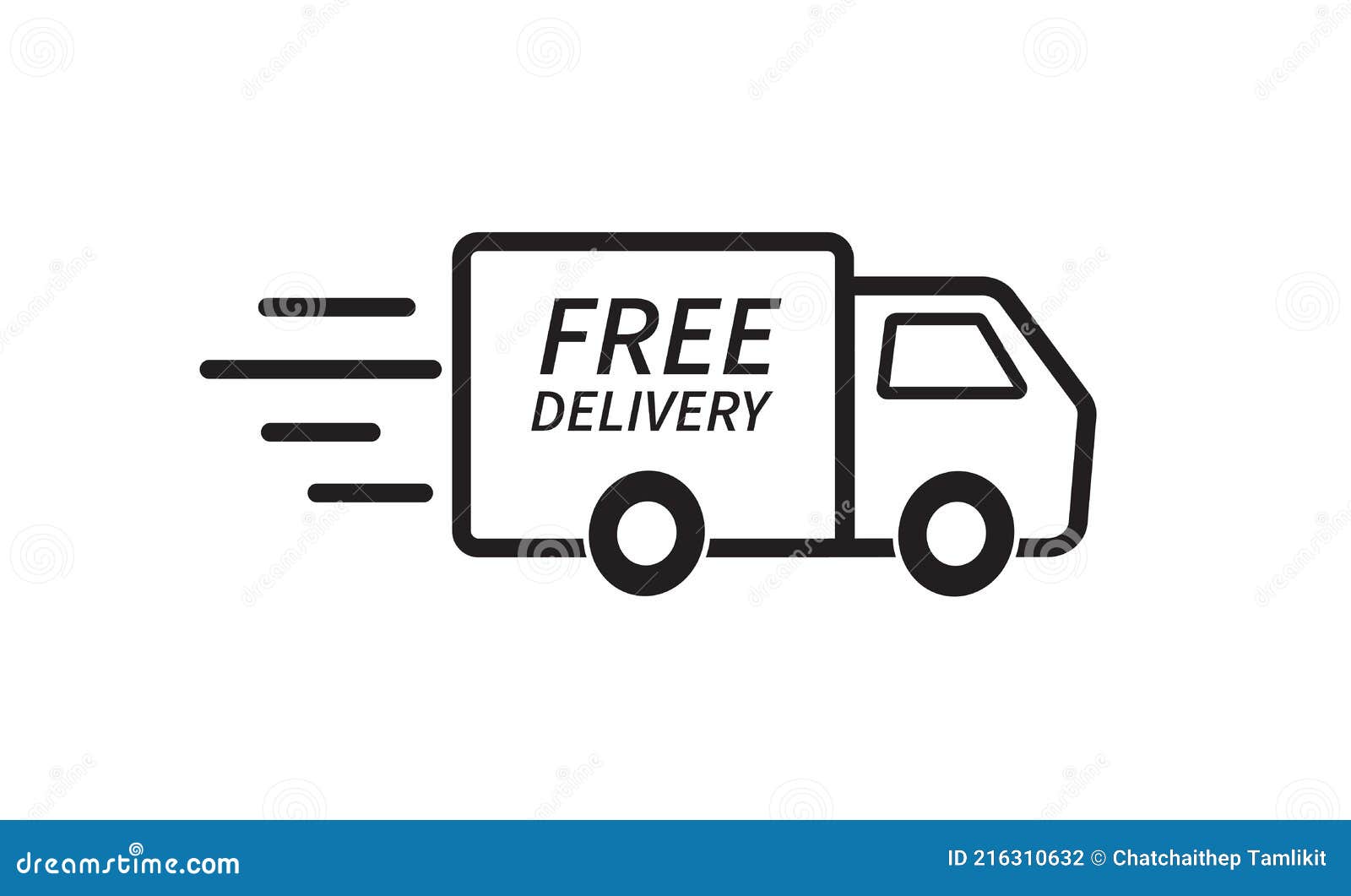 Free Delivery Truck Icon. Fast Shipping. Design for Website and Mobile ...