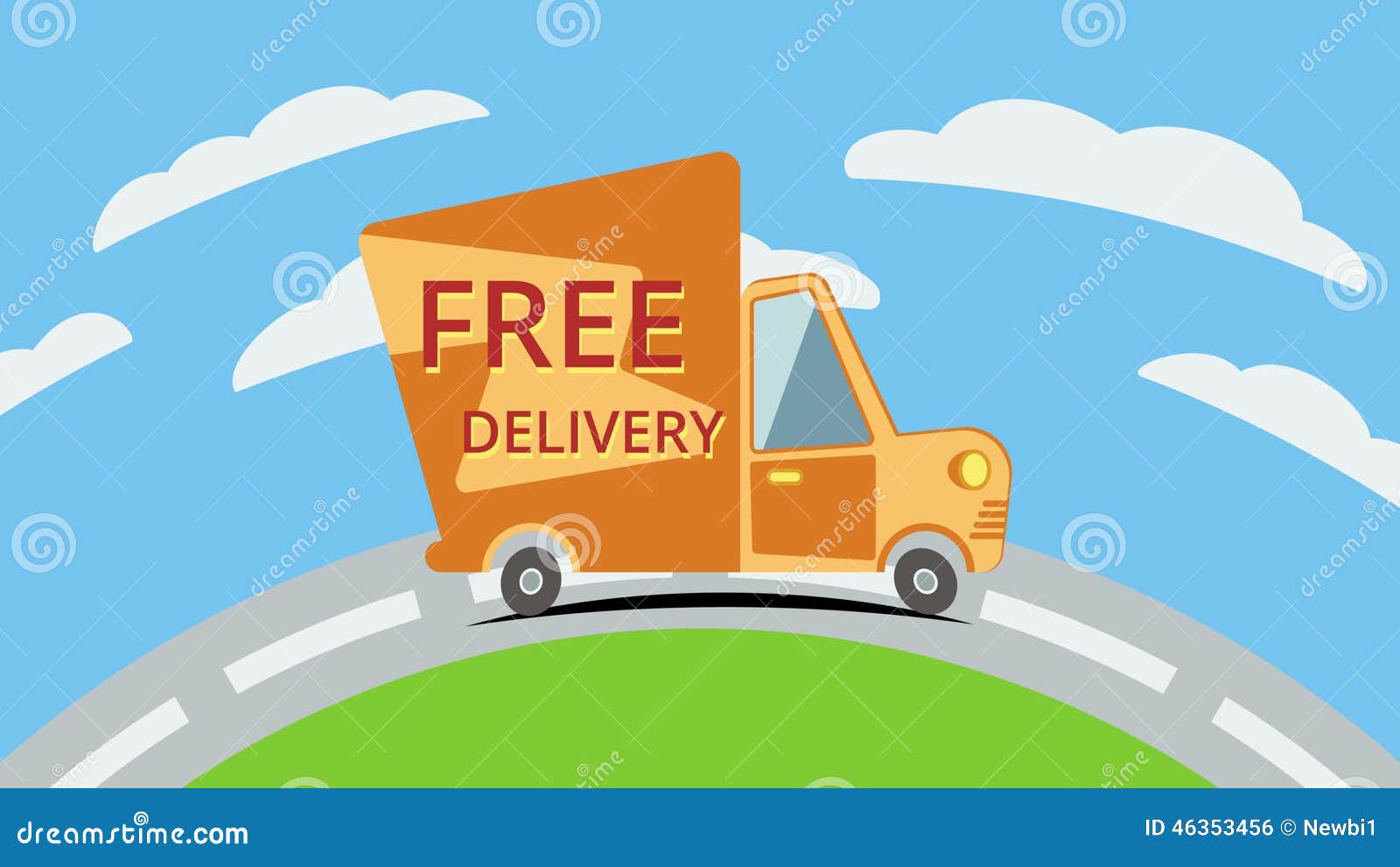 Free Delivery Van on Road. Animation. Stock Footage - Video of cargo, cars: 46353456 Free Delivery Van on Road. Animation. Stock Footage - Video of cargo, cars: 46353456