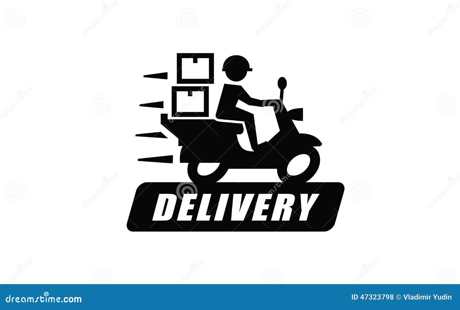 Free delivery stock vector. Illustration of pictogram - 47323798