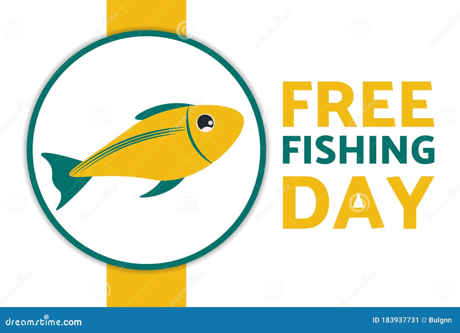 Free Fishing Day Concept. Template for Background, Banner, Card, Poster