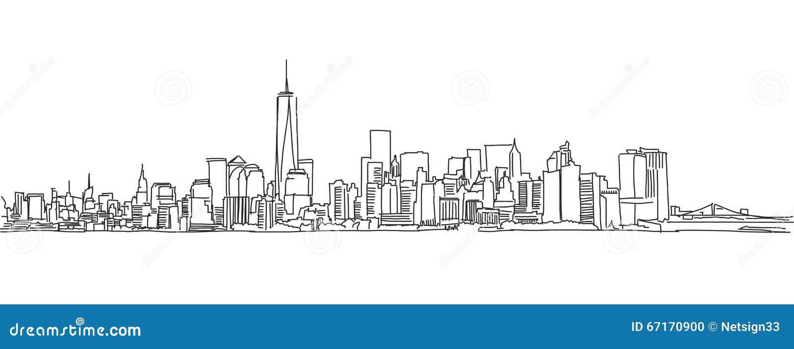 city skyline sketch city skyline sketch