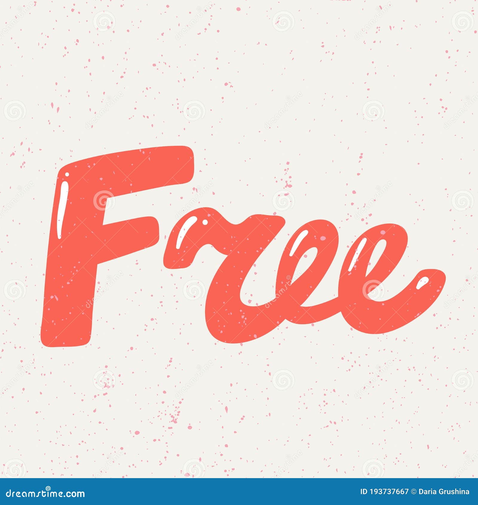 Free. Placard Template with Calligraphic Design Flat Design Elements