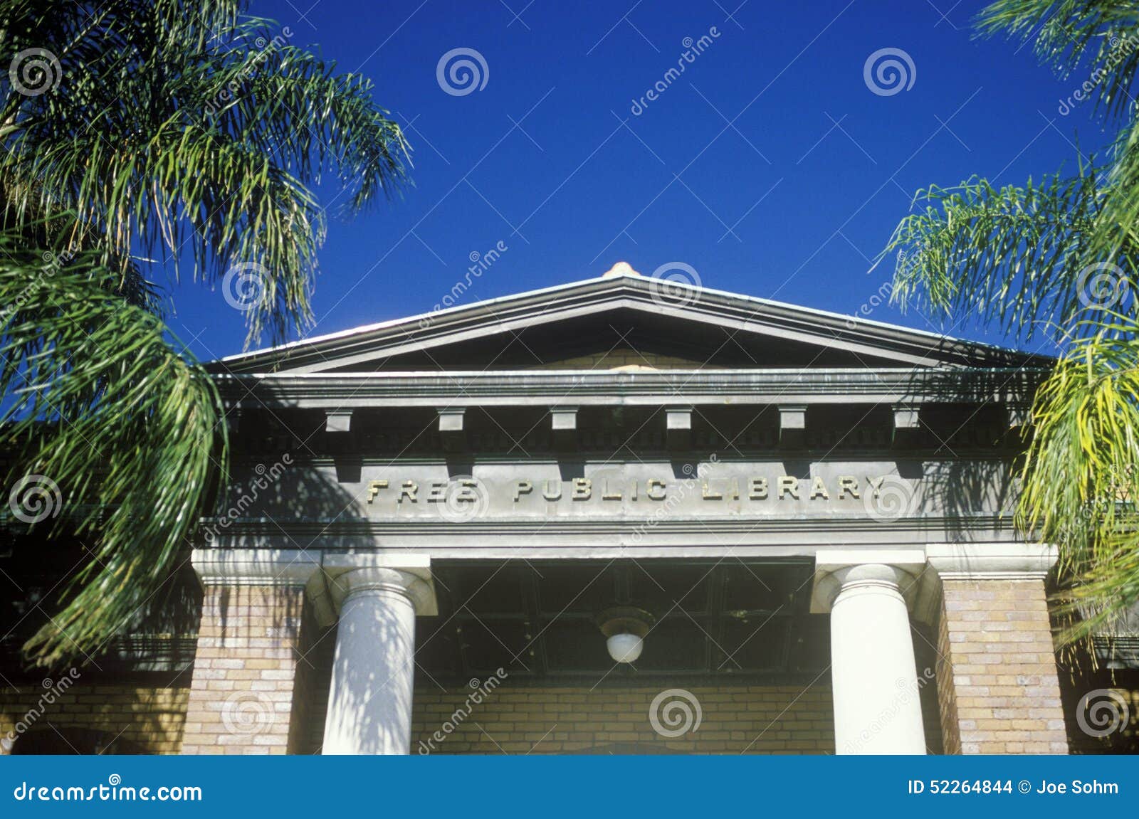 Free Public Library, Tampa, FL Stock Photo Image of color, trees