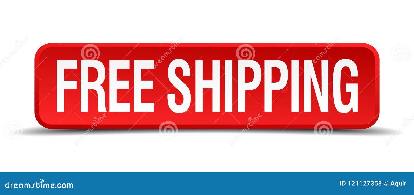 Free shipping button stock vector. Illustration of shiny - 121127358