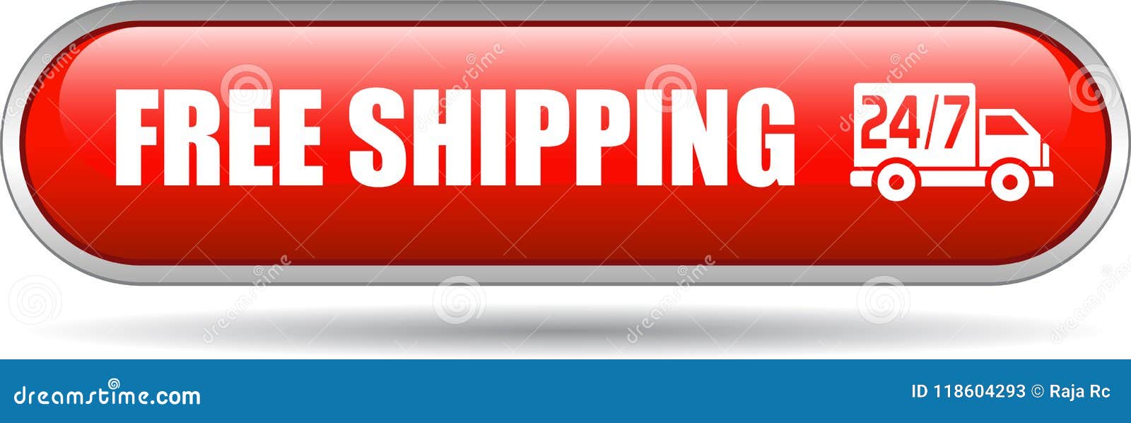 free shipping web button