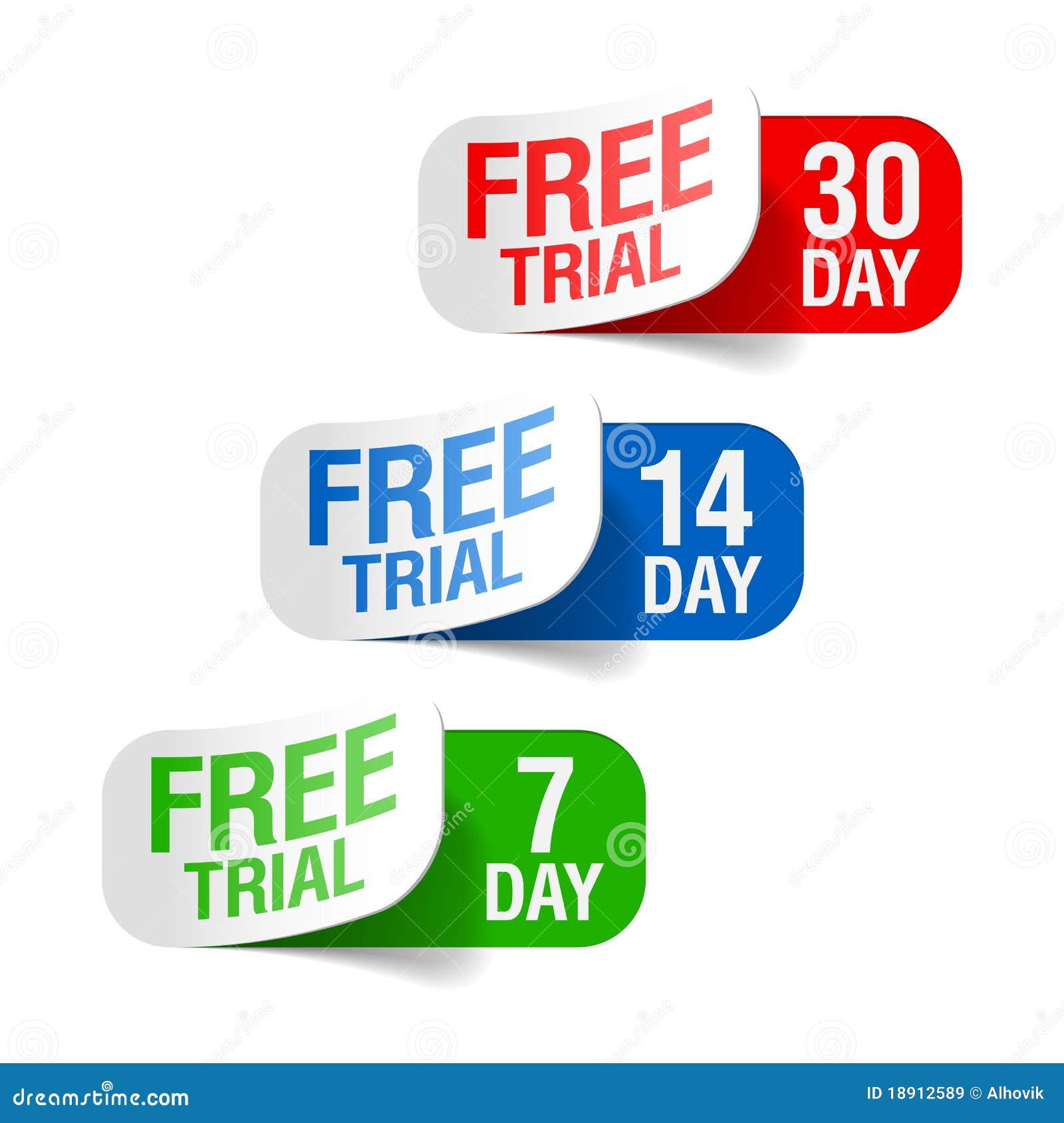 free trial signs