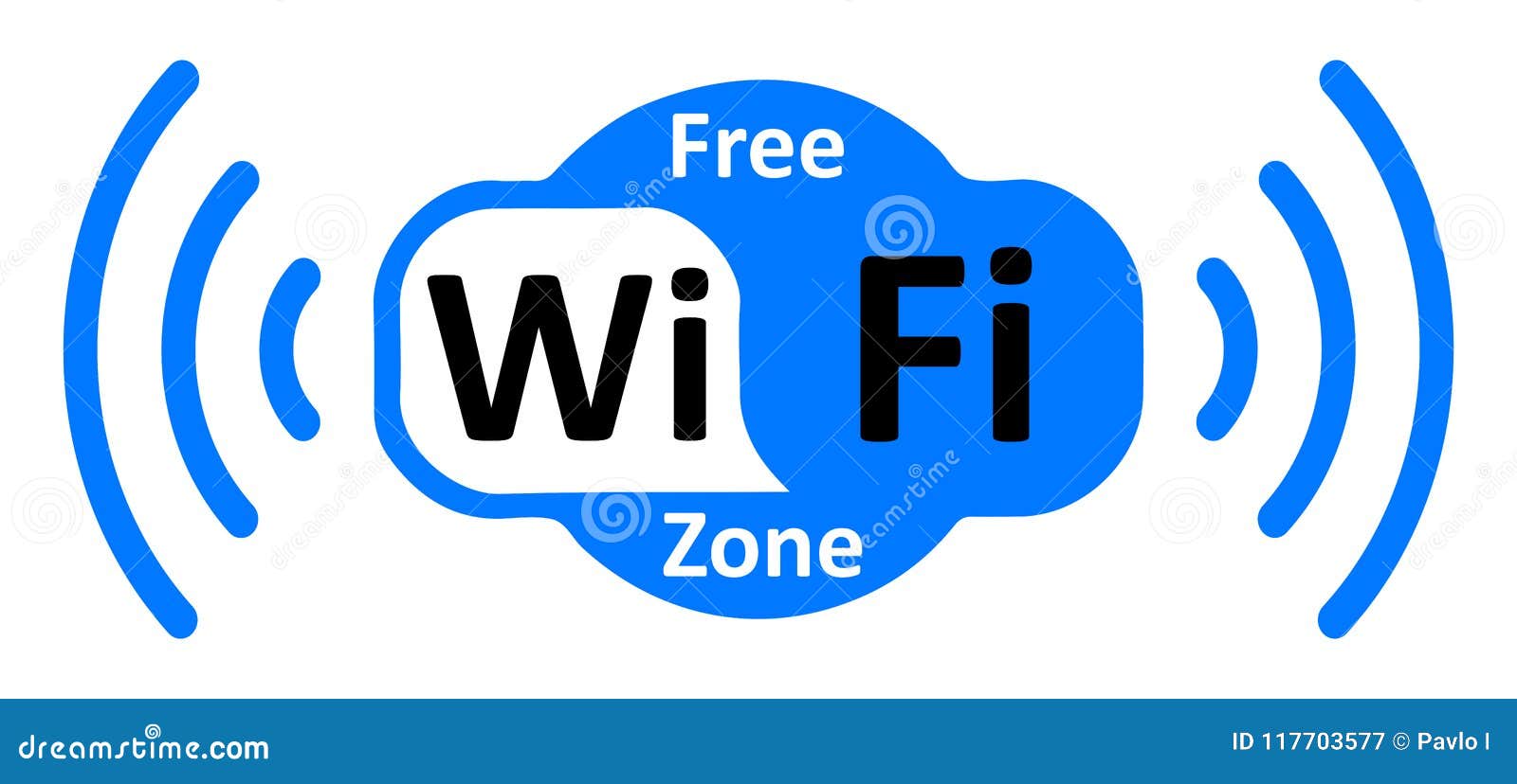 Free Wifi Logo Zone In Cloud - Vector Stock Vector - Illustration of