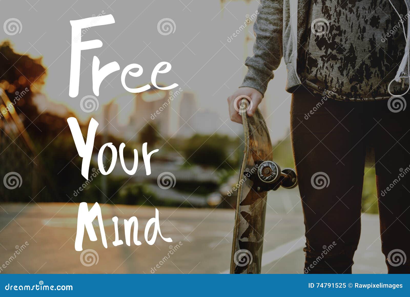 free your mind positive relaxation chill concept
