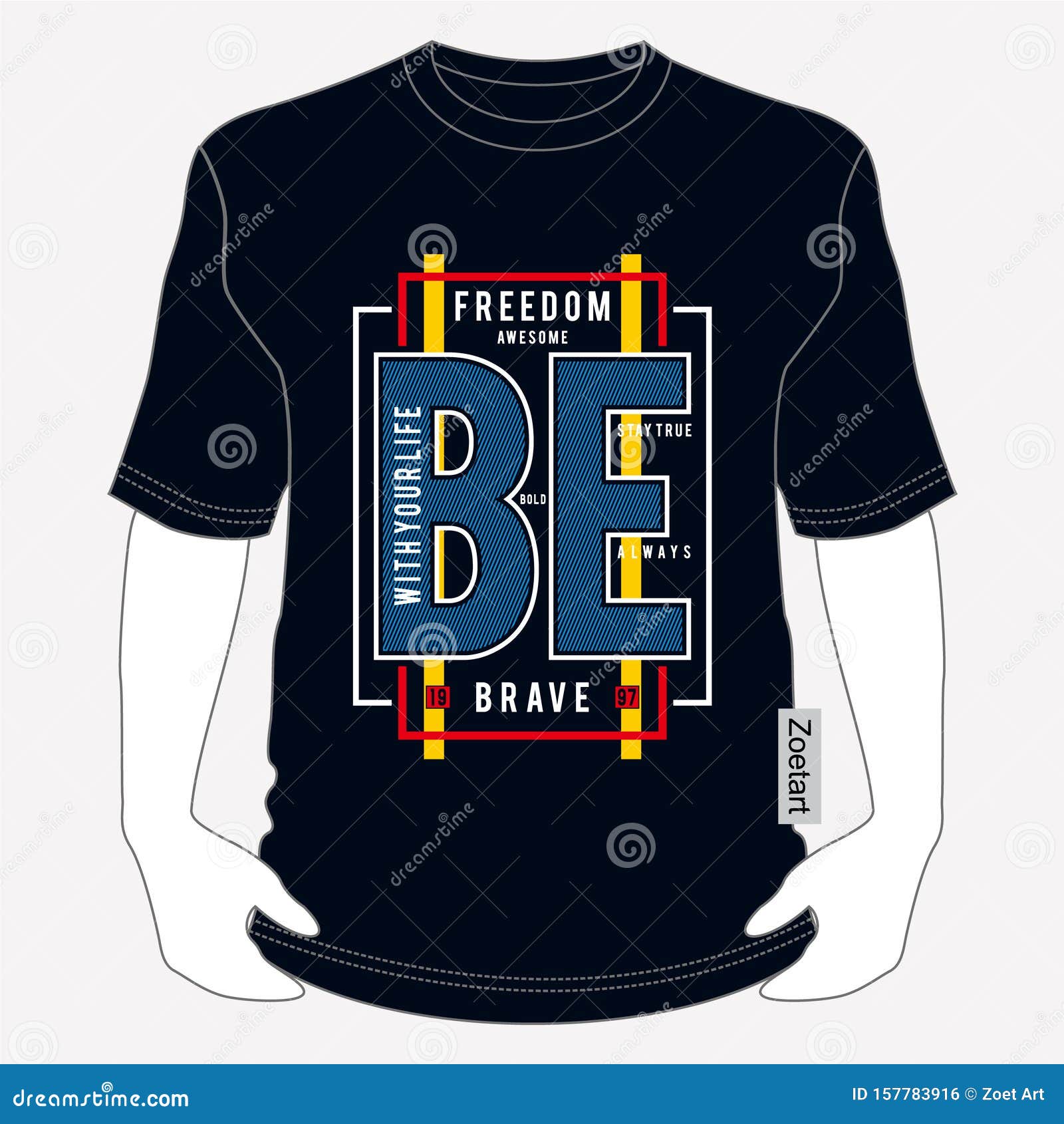 freedom be brave typography t shirt graphic  tee t shirt 