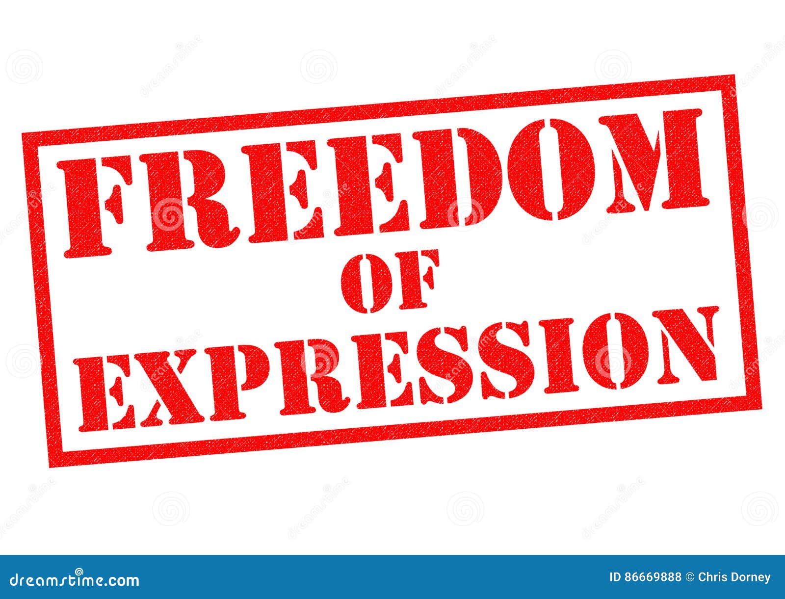 FREEDOM of EXPRESSION stock illustration. Illustration of label 86669888