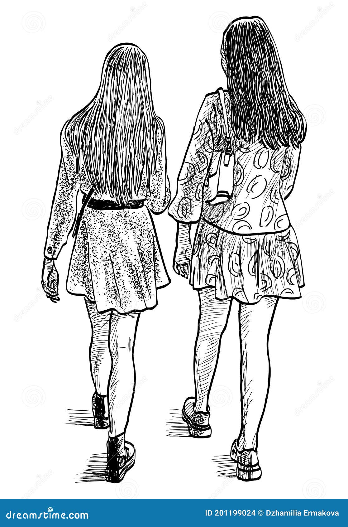 Two Girls Walking Hand Hand Stock Illustrations 124 Two Girls Walking Hand Hand Stock Illustrations Vectors Clipart Dreamstime