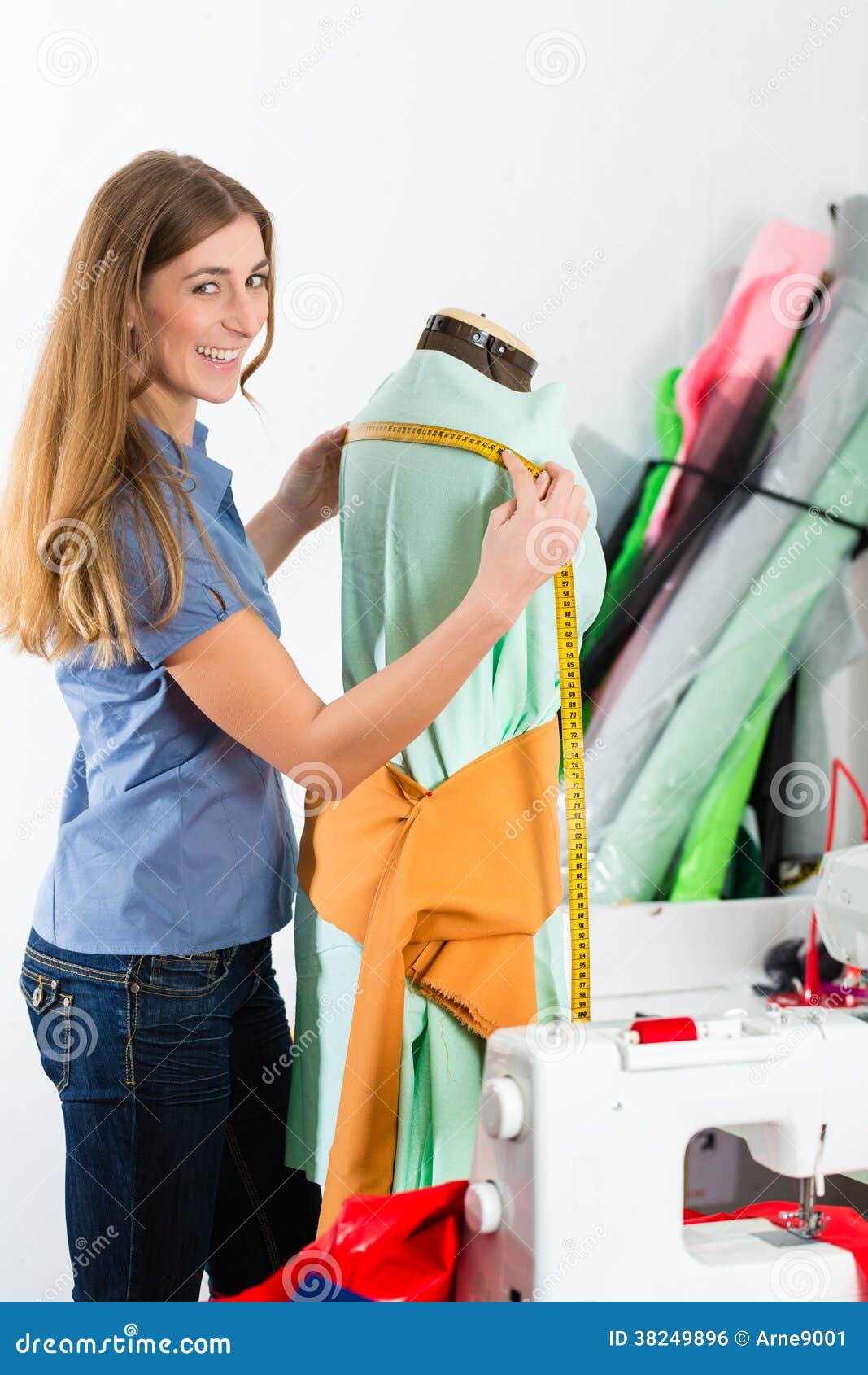 Freelancer Fashion Designer or Tailor Stock Photo Image of work, tailoring 38249896