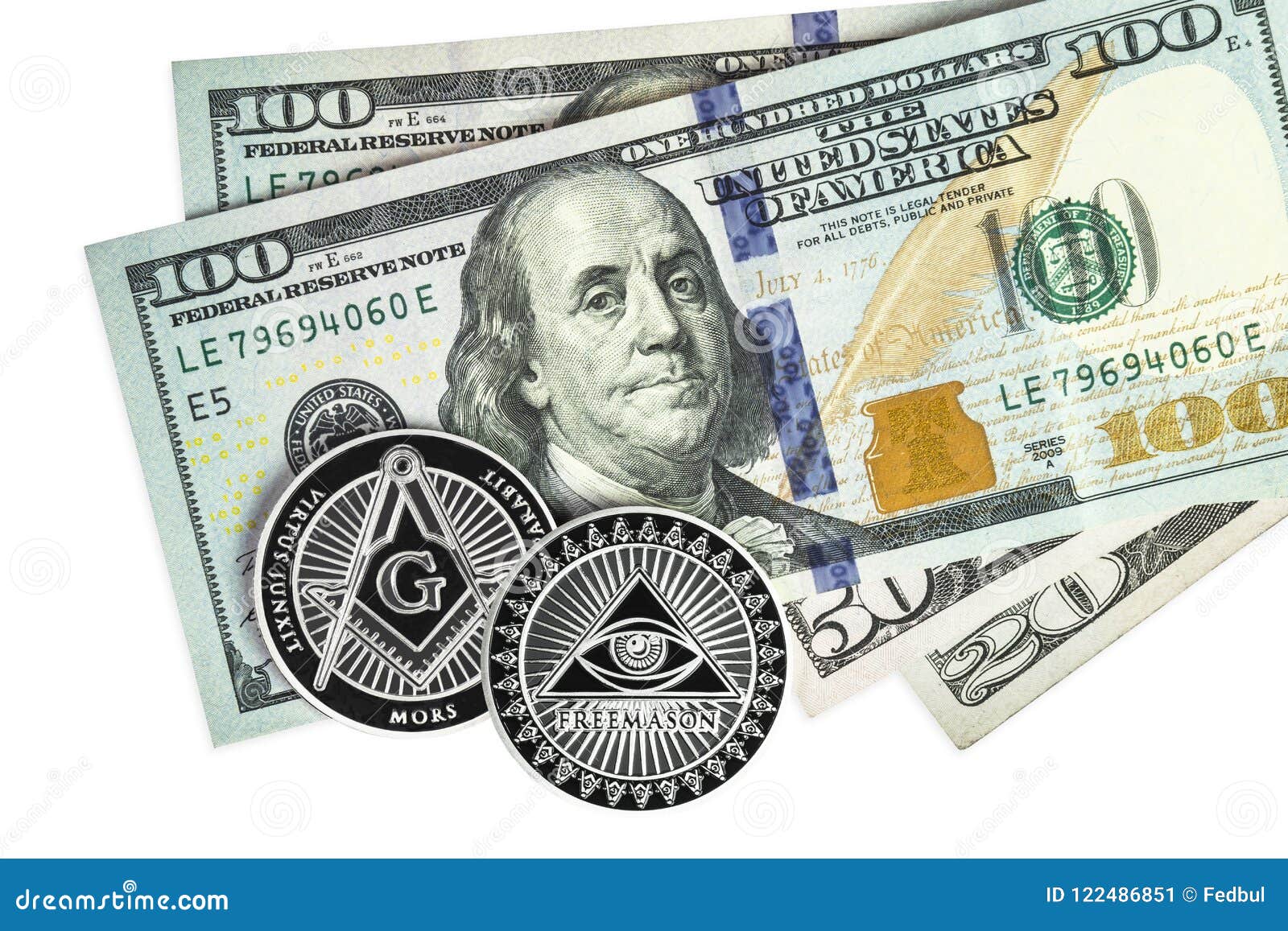 Pack of 100 Freemason Masonic Million Dollar Bill 