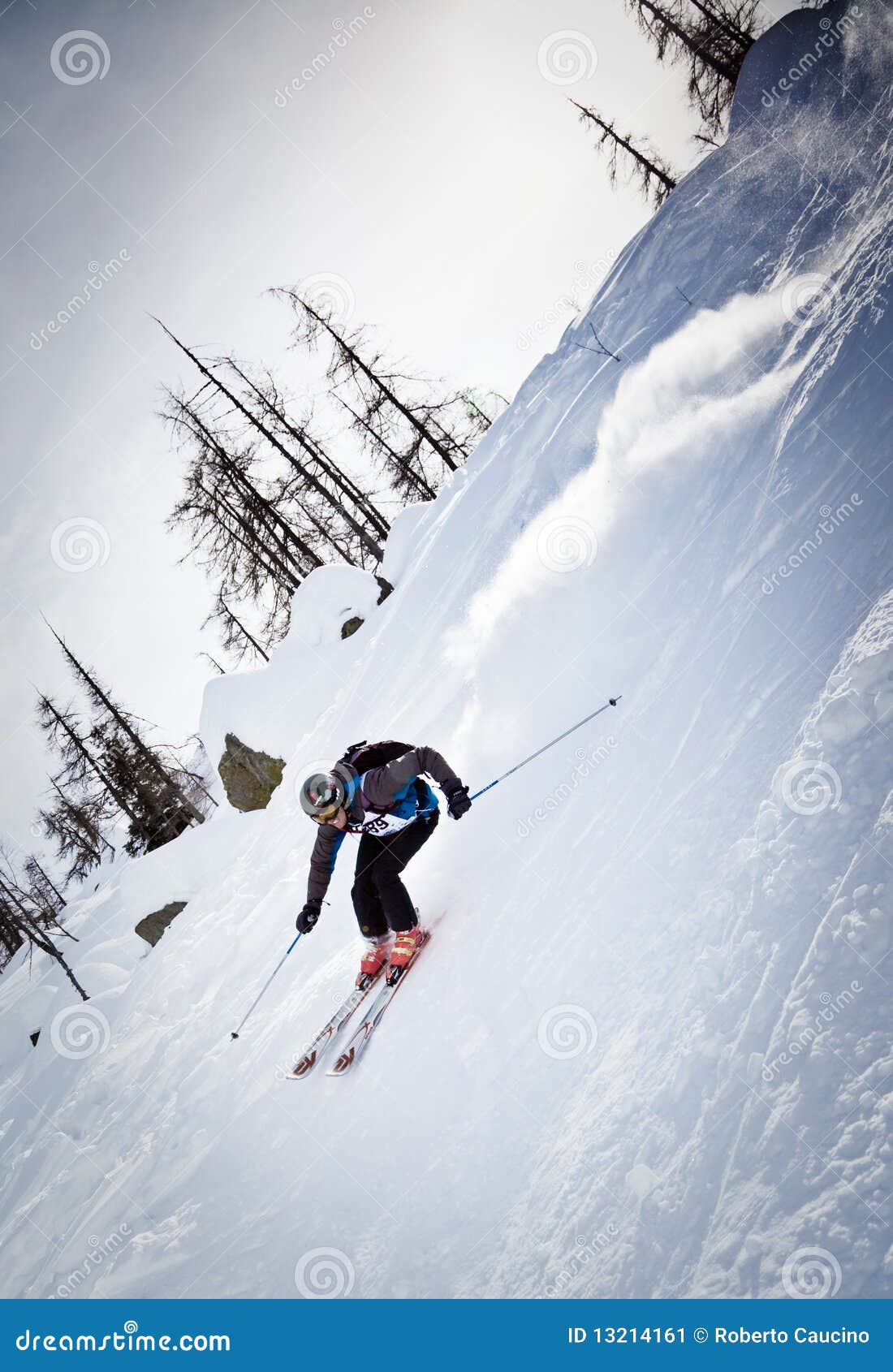 Freeride skier editorial photo. Image of jacket, extreme 13214161
