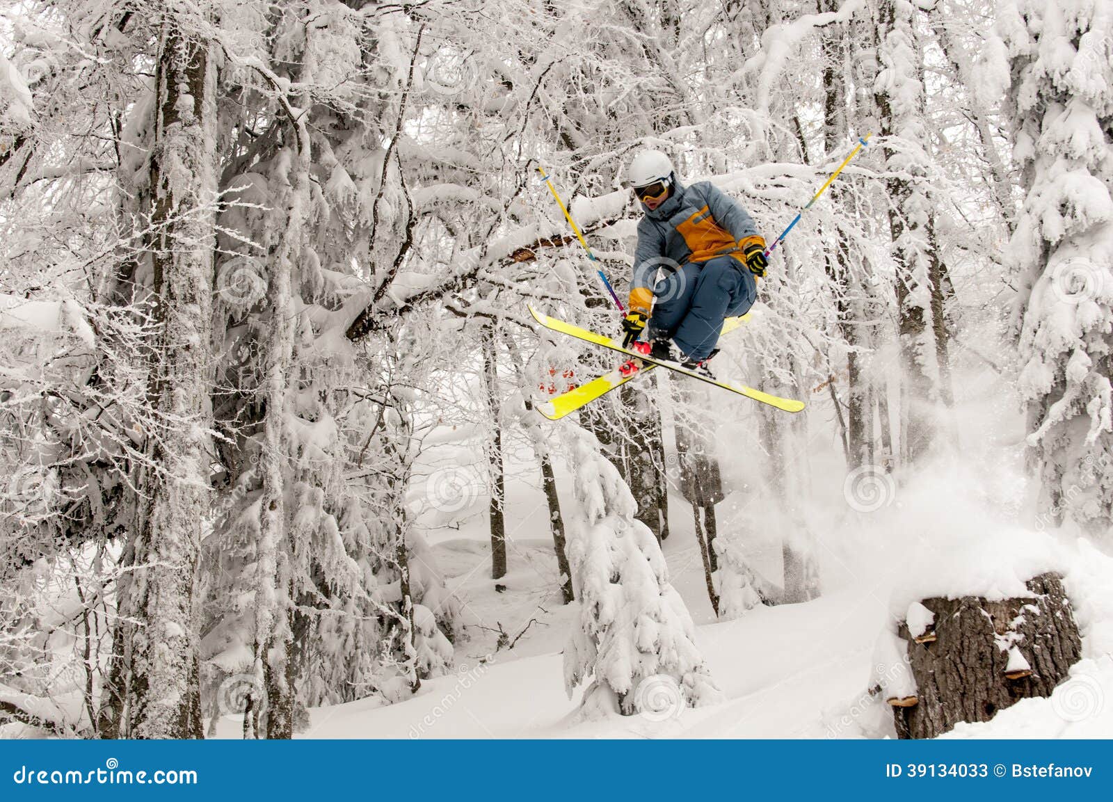 Freeride Skier stock image. Image of nature, hobby, energy 39134033