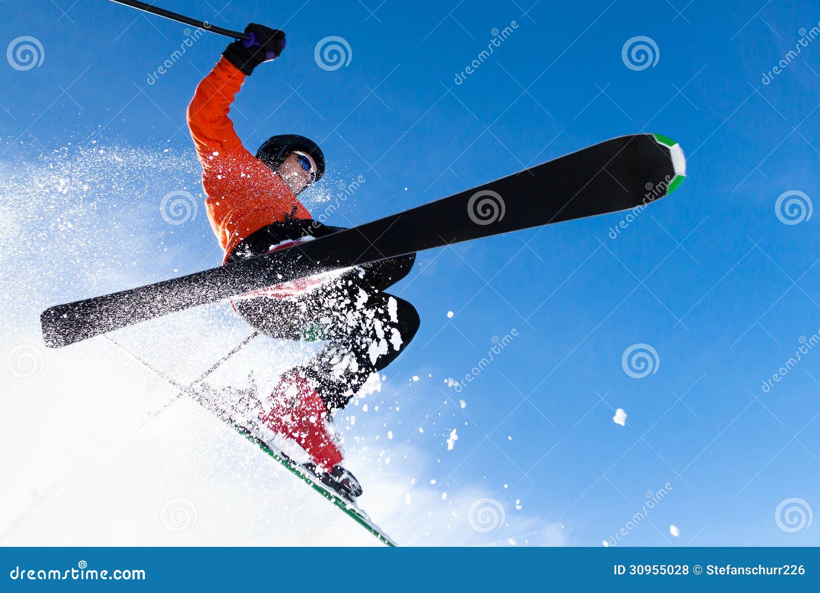 freeskier in a jump