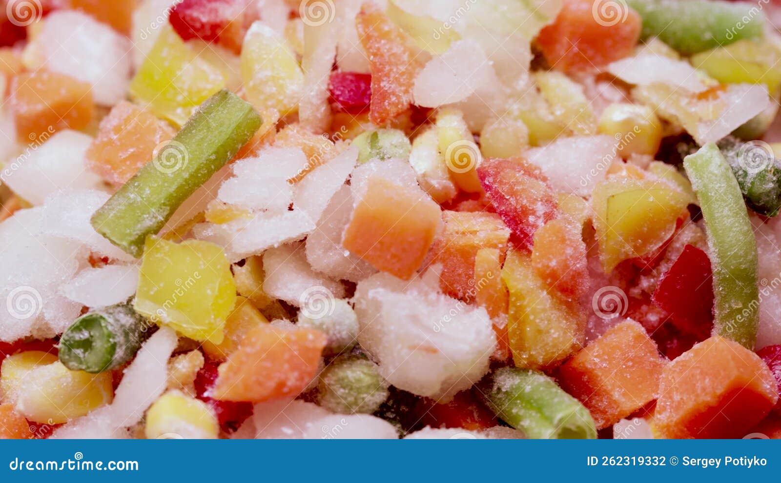 Freezedried Mexican Vegetable Mix Stock Footage Video of corn, fiber