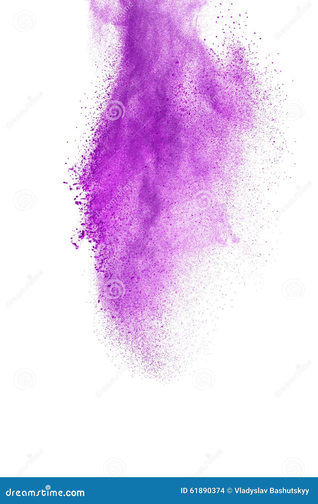 Freeze Motion of Colorfull Dust Explosion Isolated Stock Photo - Image ...