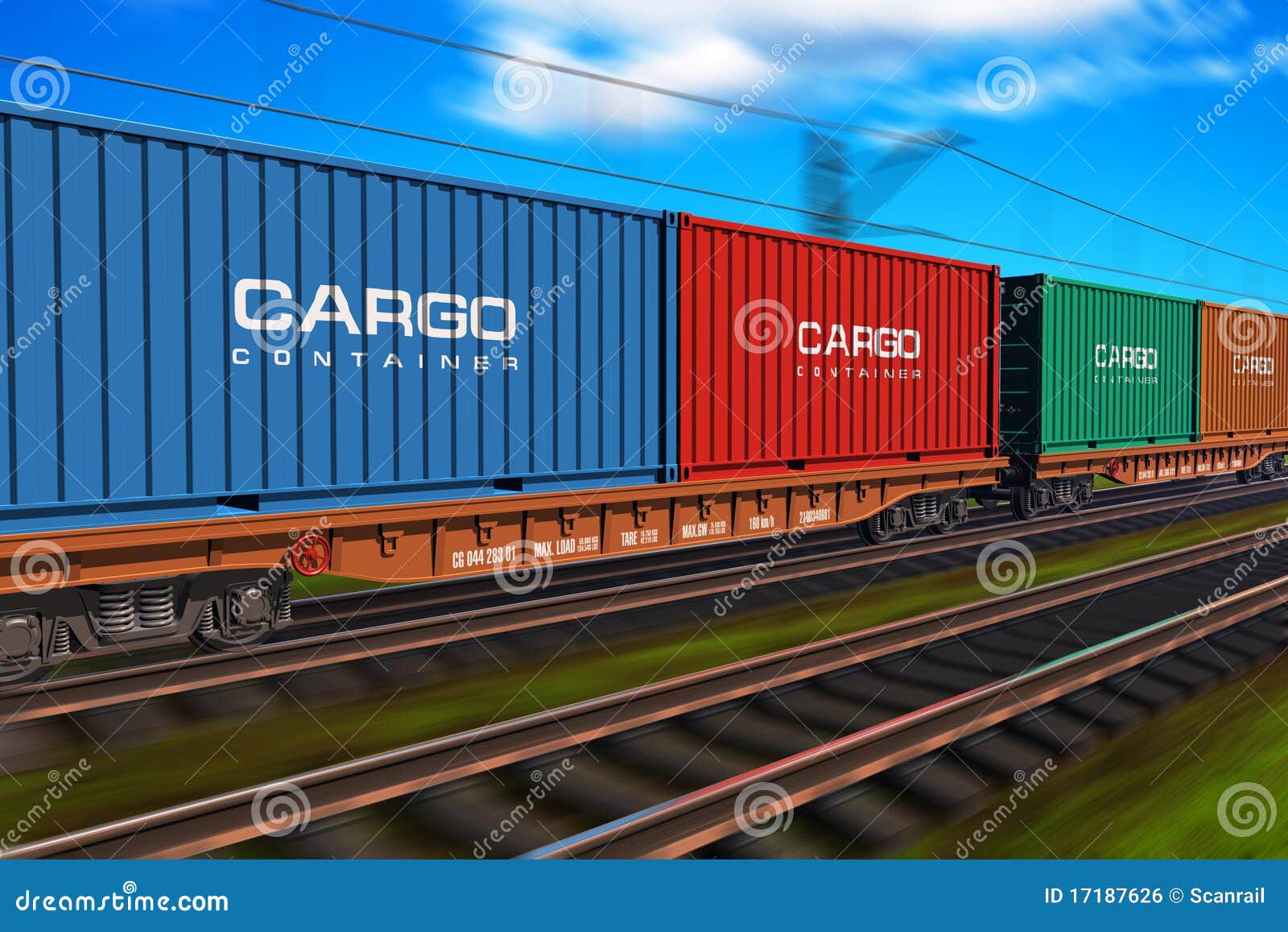 Flatcars Clipart And Illustrations