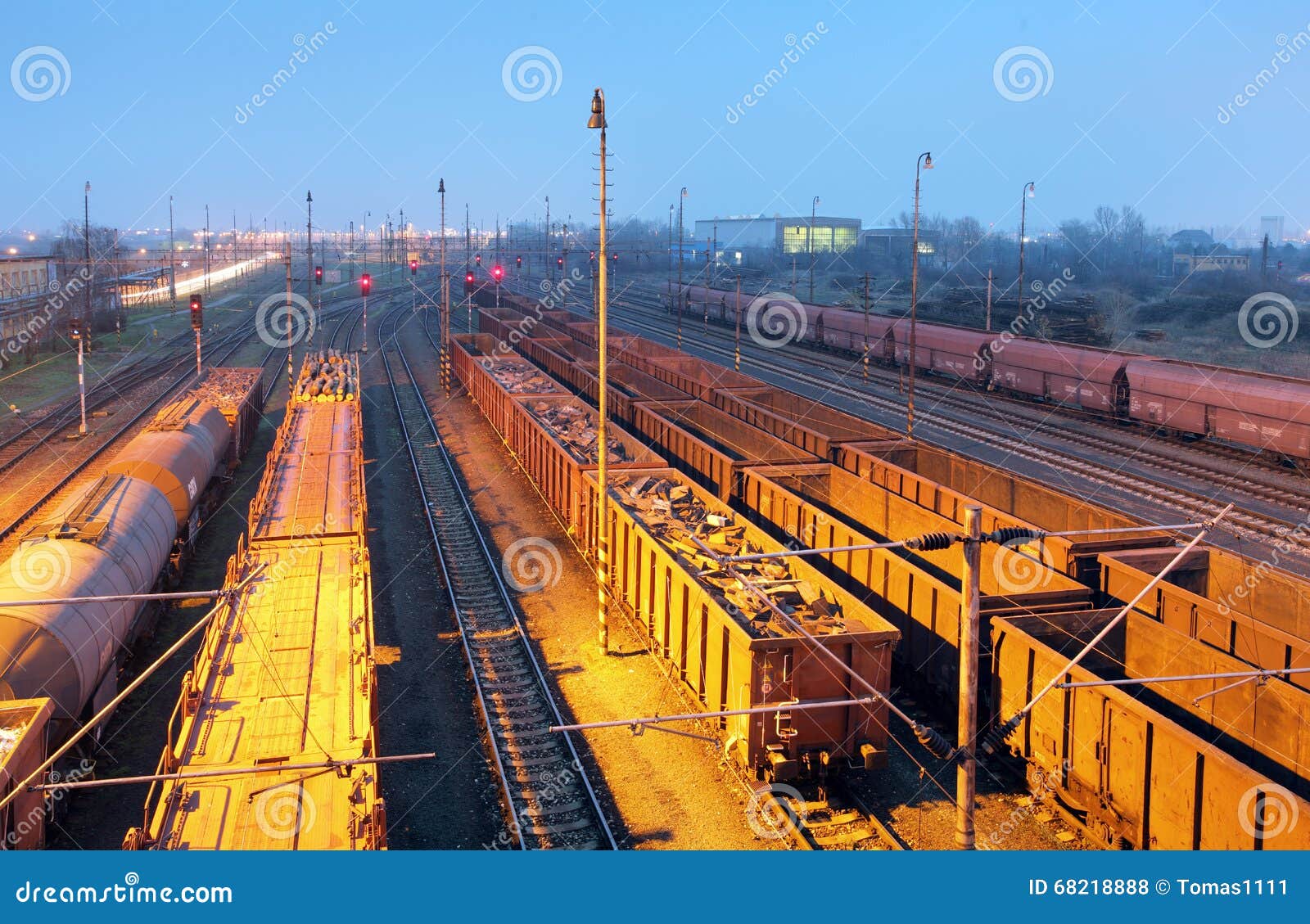 Freight Trains Cargo Transportation, Railway Stock Photo Image of