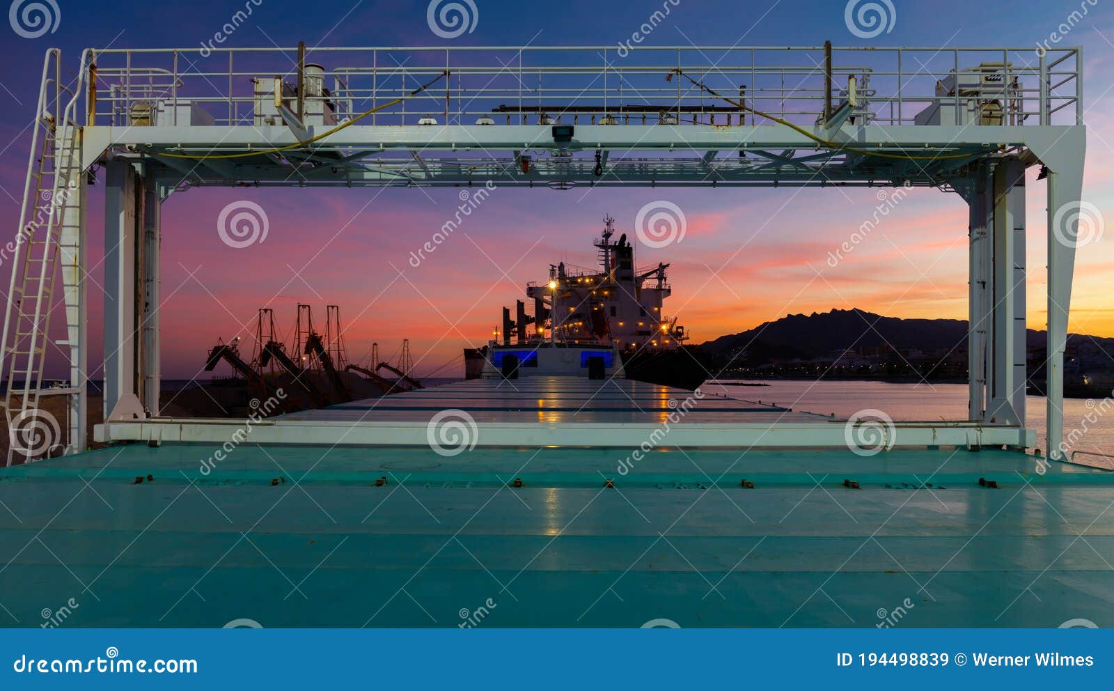 Freighter Sunset Lake Superior Stock Image | CartoonDealer.com #27842335