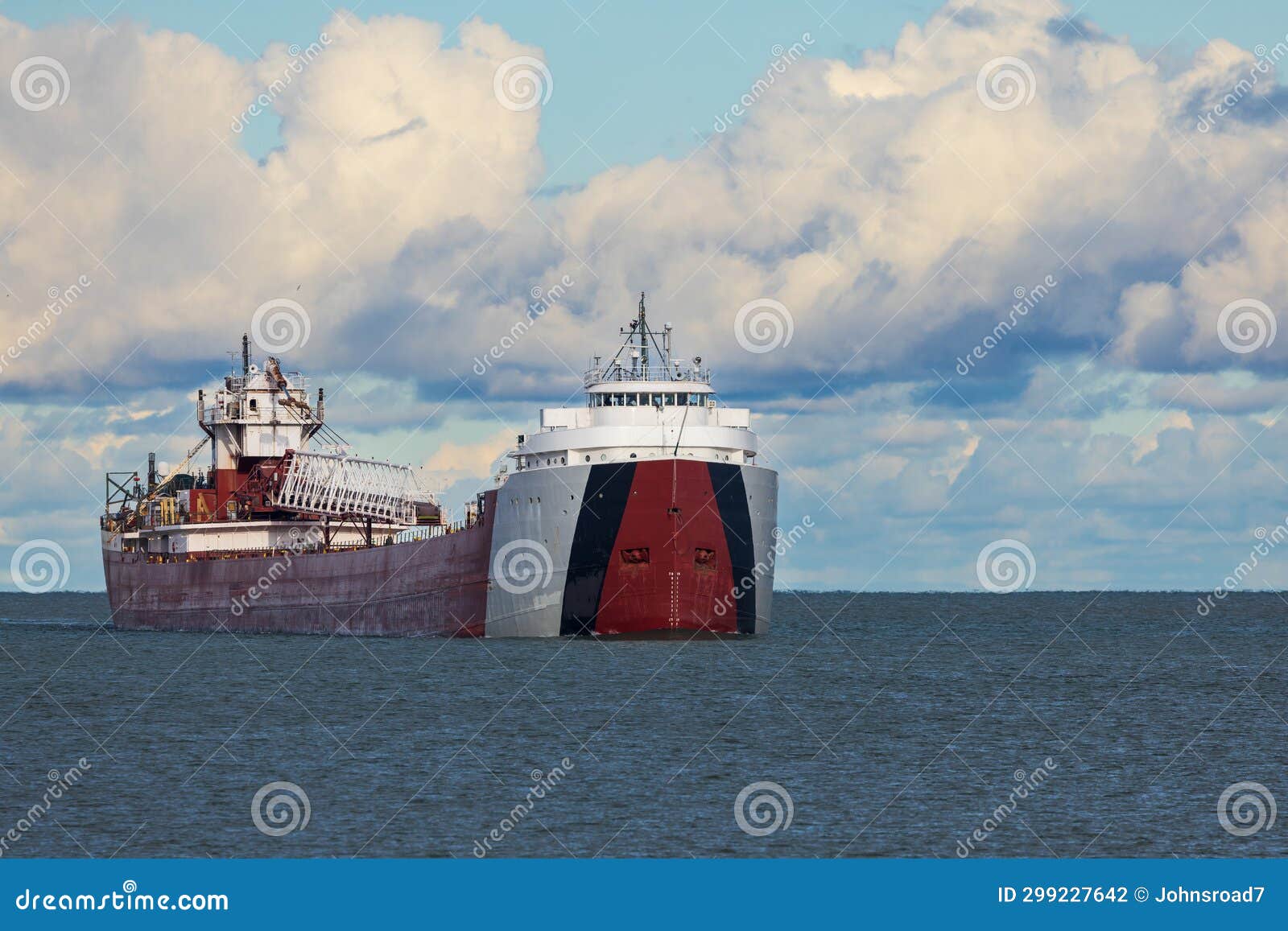 A Freighter Ship on Lake Superior Stock Photo Image of superior