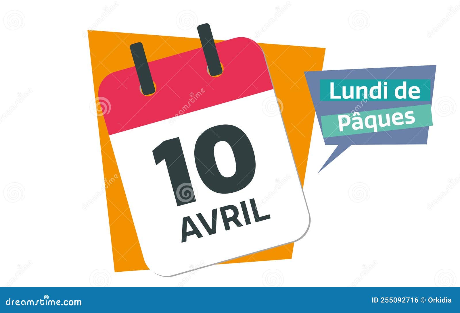 French 10 April 2023 Calendar Stock Vector Illustration of 2023