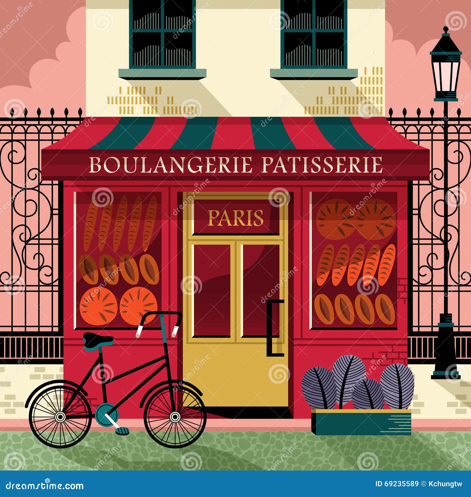 French bake shop stock vector. Illustration of sweets 69235589