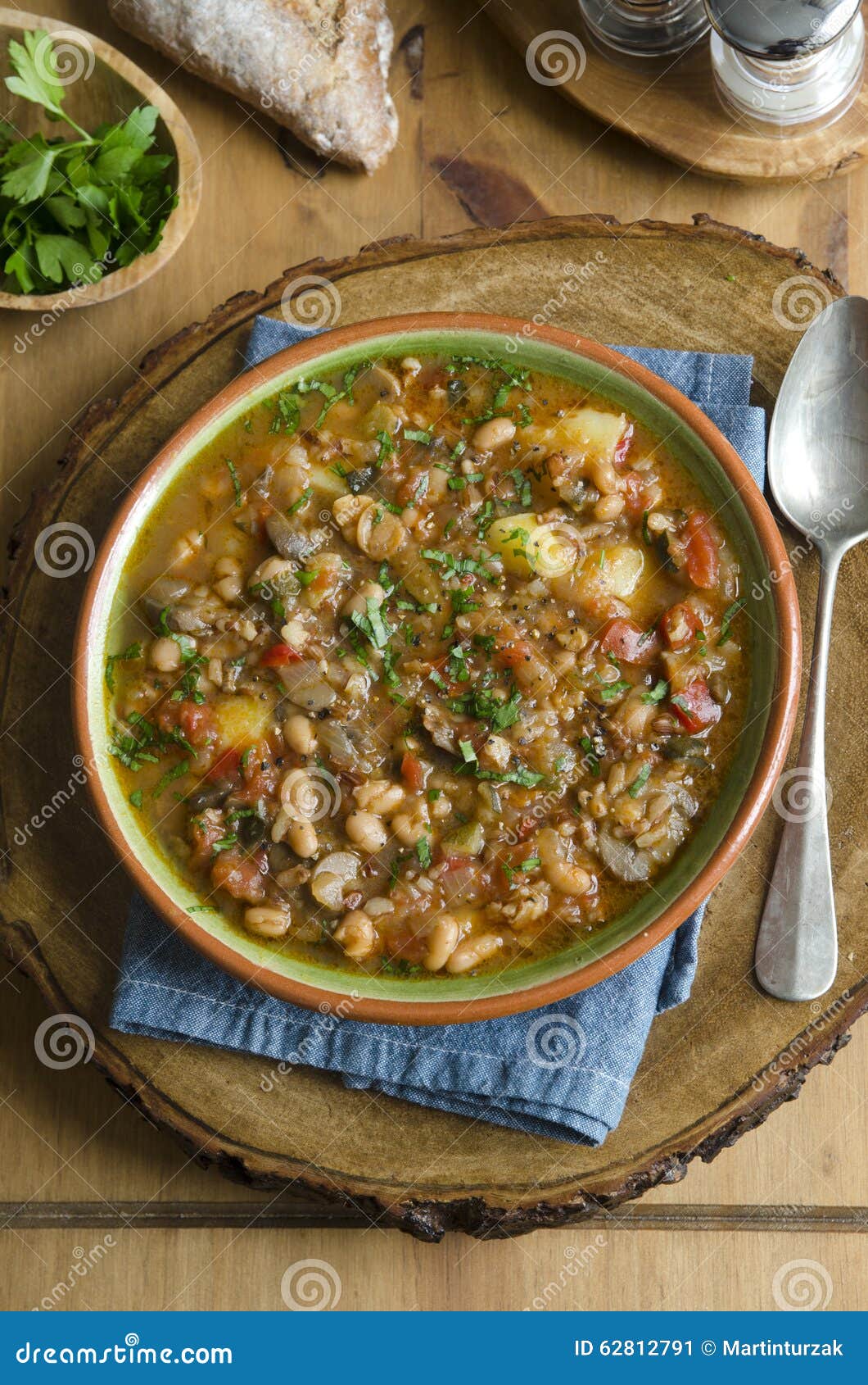 French Bean and Vegetable Soup Stock Image Image of eating, plate 62812791