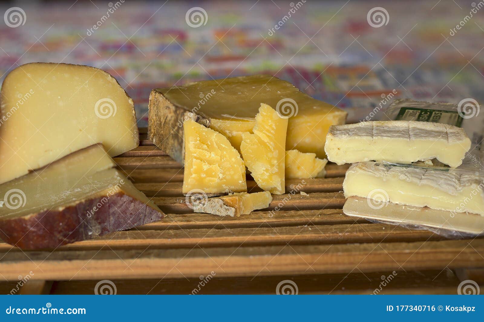 french cheese platter tomme, comtÃÂ© and brique de loubressac