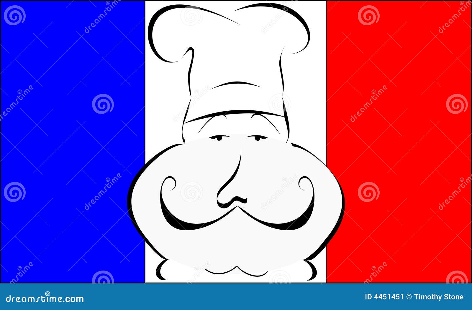French chef stock vector. Illustration of cartoon, moustache 4451451