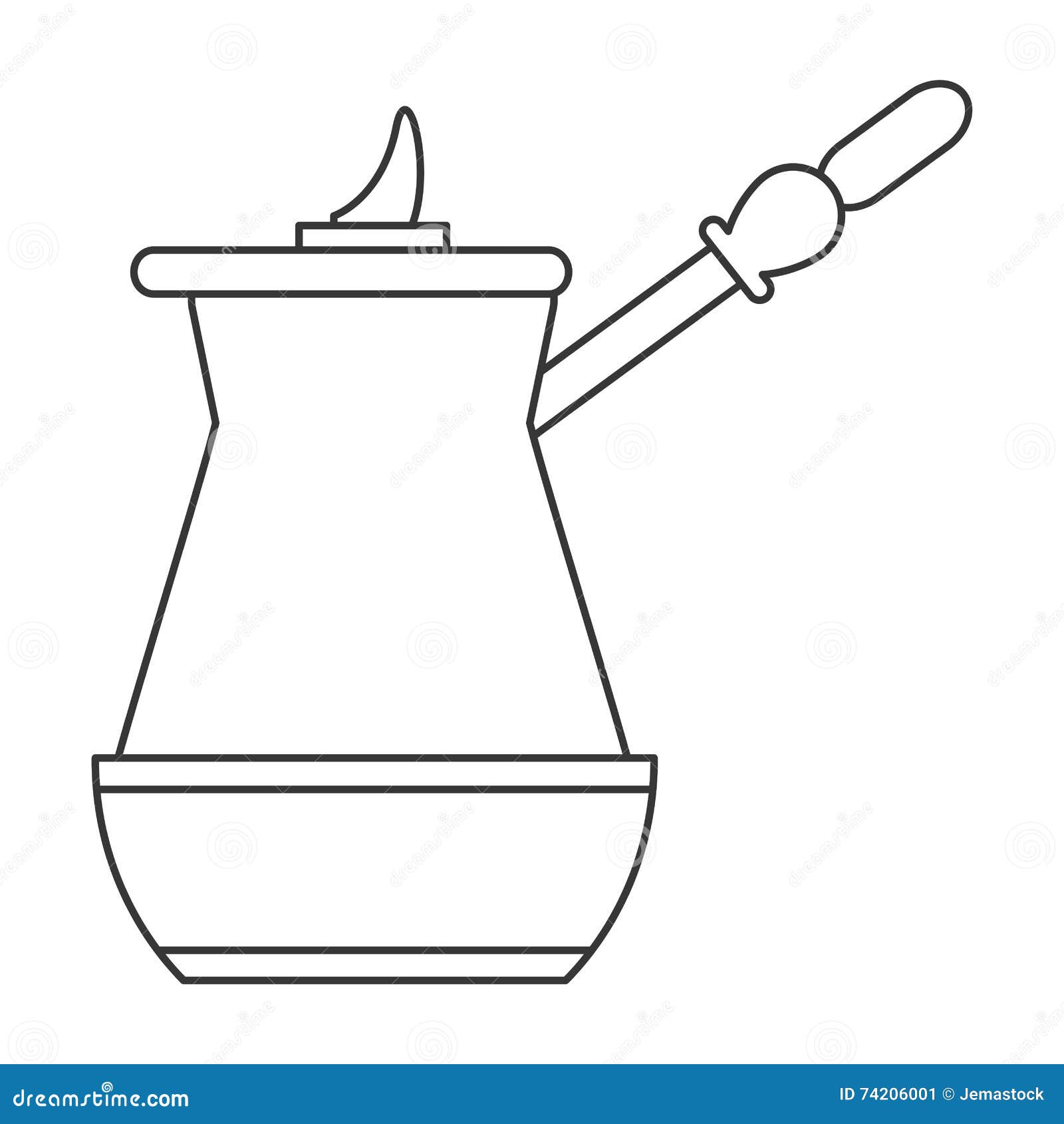 French coffee press icon stock illustration. Illustration of