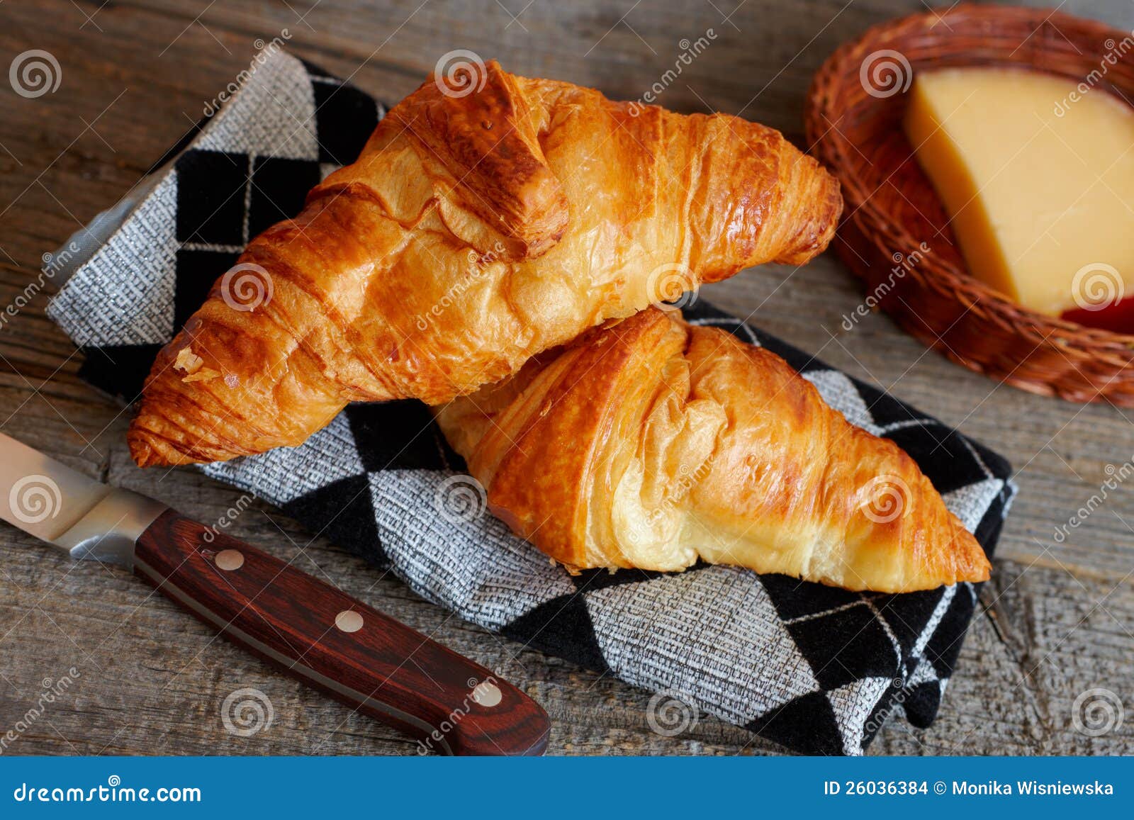 French Croissants Crescents Stock Photo Image of brown, dark 26036384