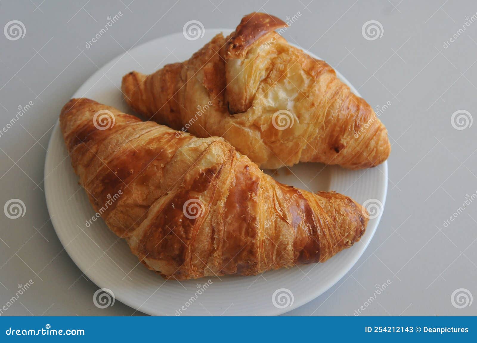 french croissants on plate in copenhagen denmark