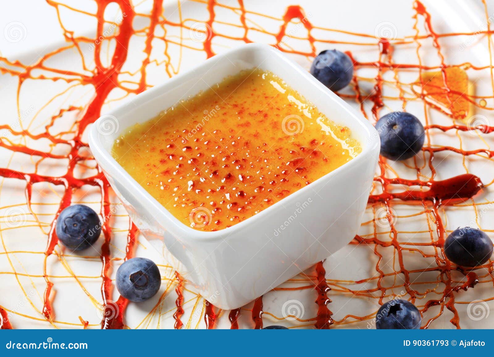 French Dessert Creme Brulee Stock Image Image Of French