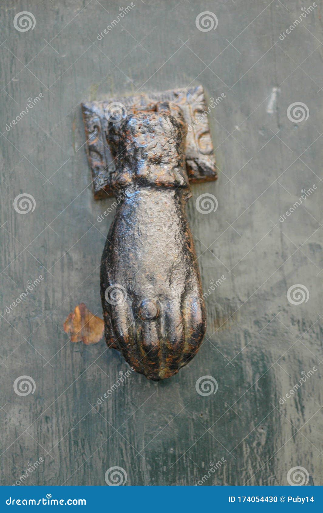 French door knocker stock photo. Image of plessor, knocker 174054430