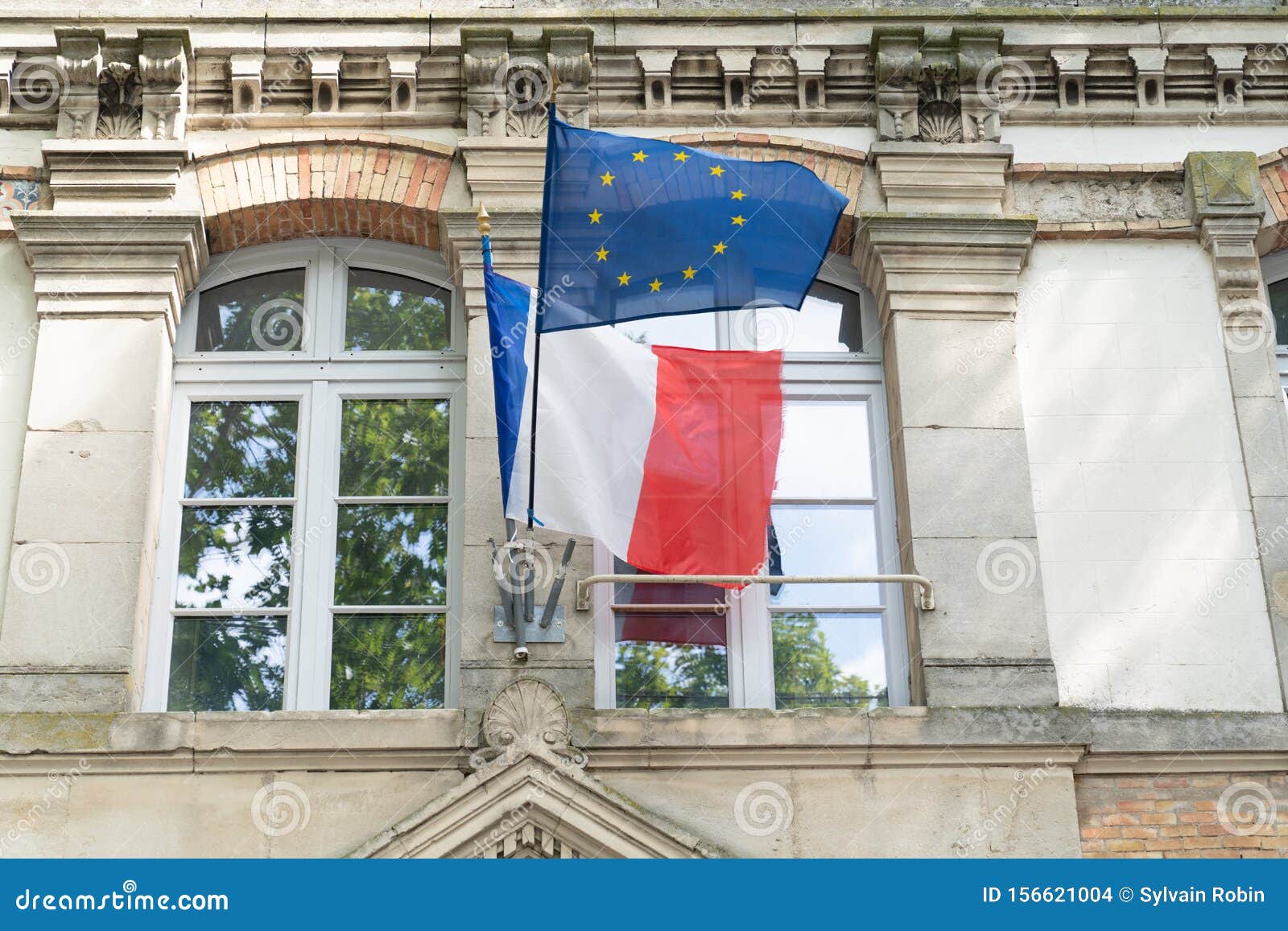 French Badge Meaning National Flag And Badges Stock Photo, Picture and  Royalty Free Image. Image 30780970.