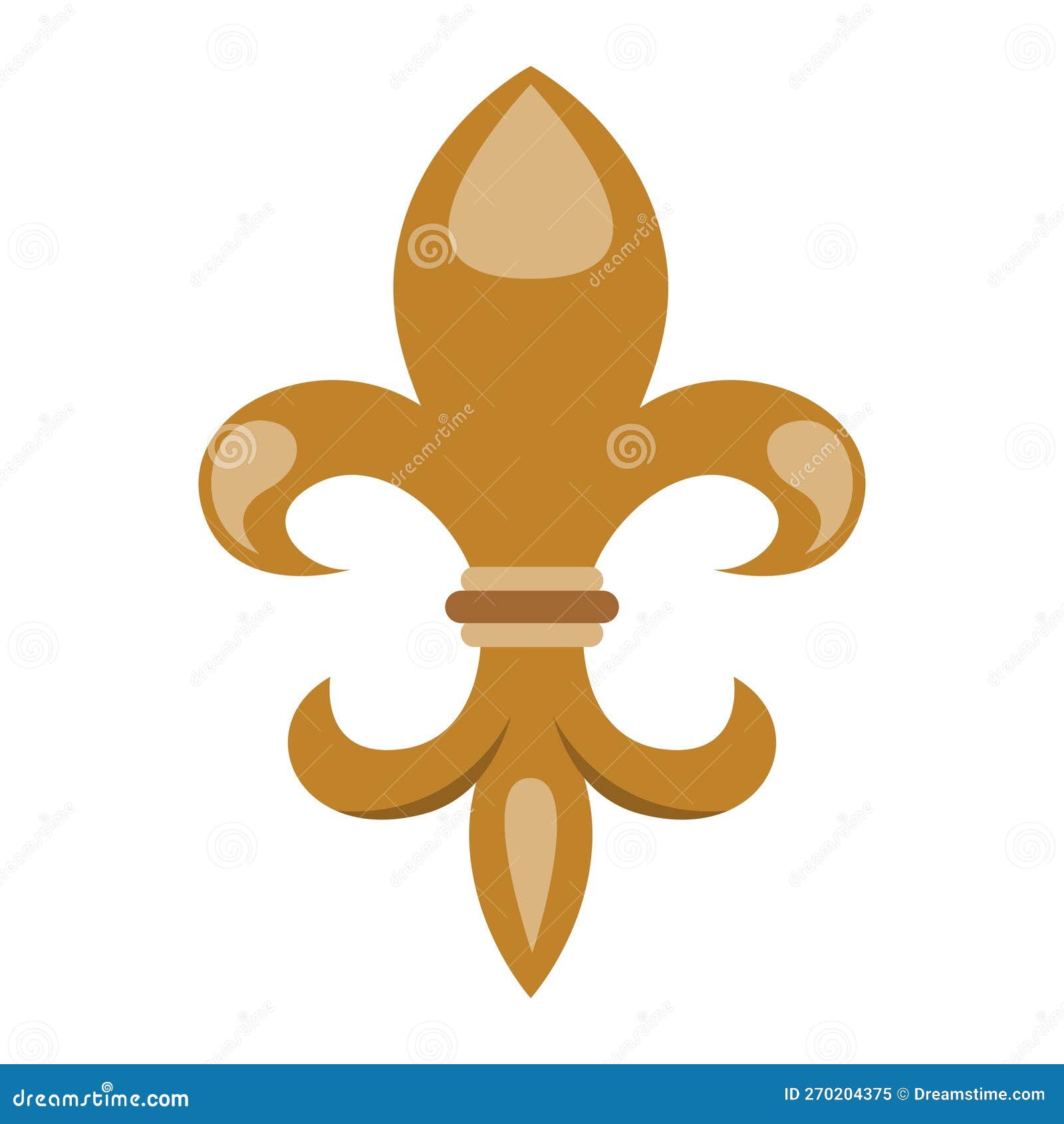 Fleur De Lys, Royalty Linear Vector Onboarding