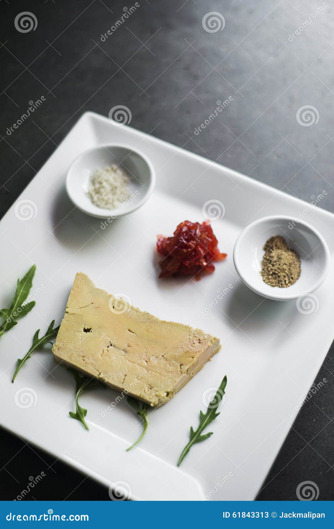 French Foie Gras Appetizer Starter with Toast Stock Image Image of