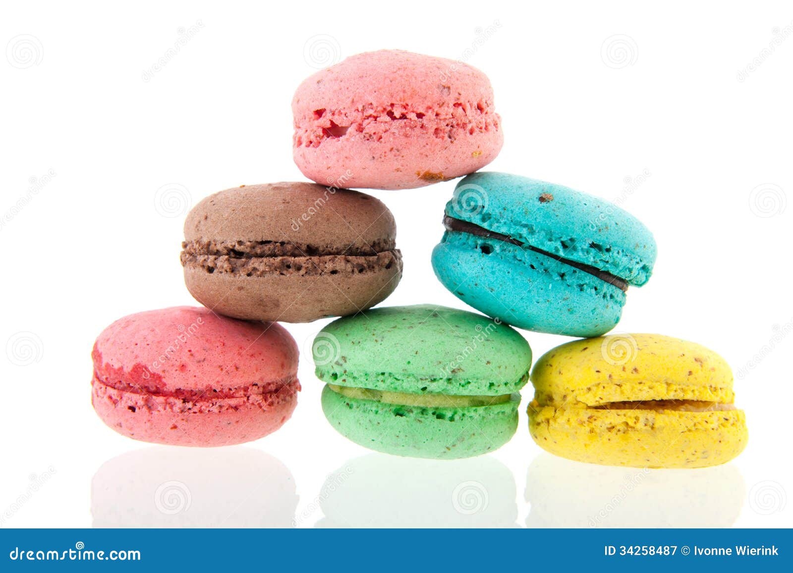 French fresh Macaroons stock image. Image of blue, pink - 34258487
