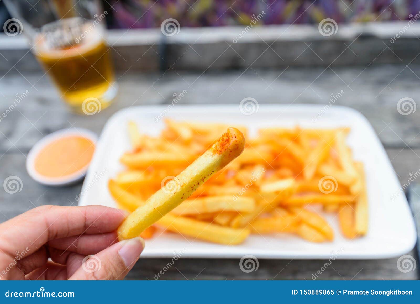 French Fried with Cayenne Pepper Stock Image Image of homemade, crispy 150889865