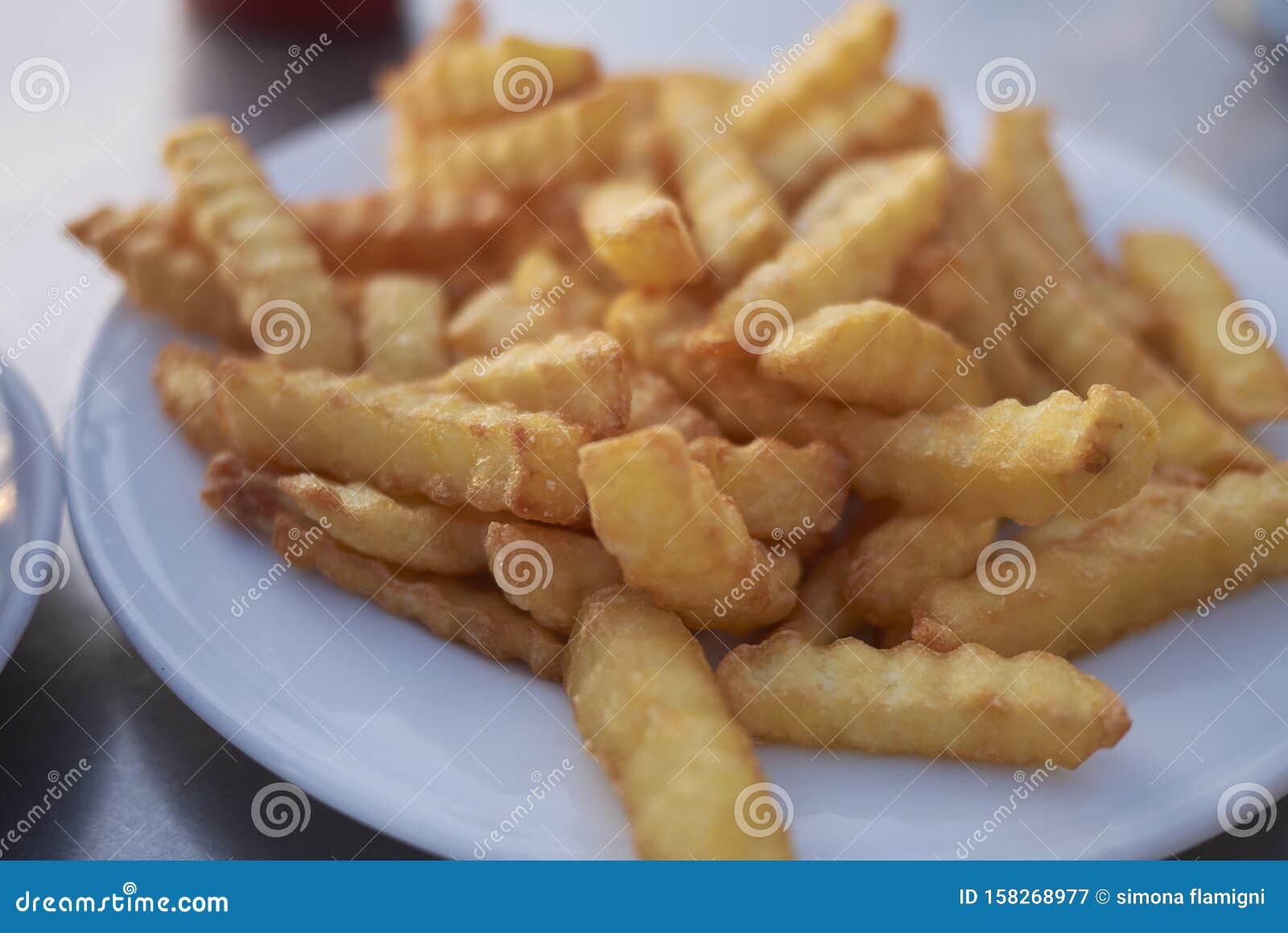 French fries as a starter stock image. Image of crisps - 158268977