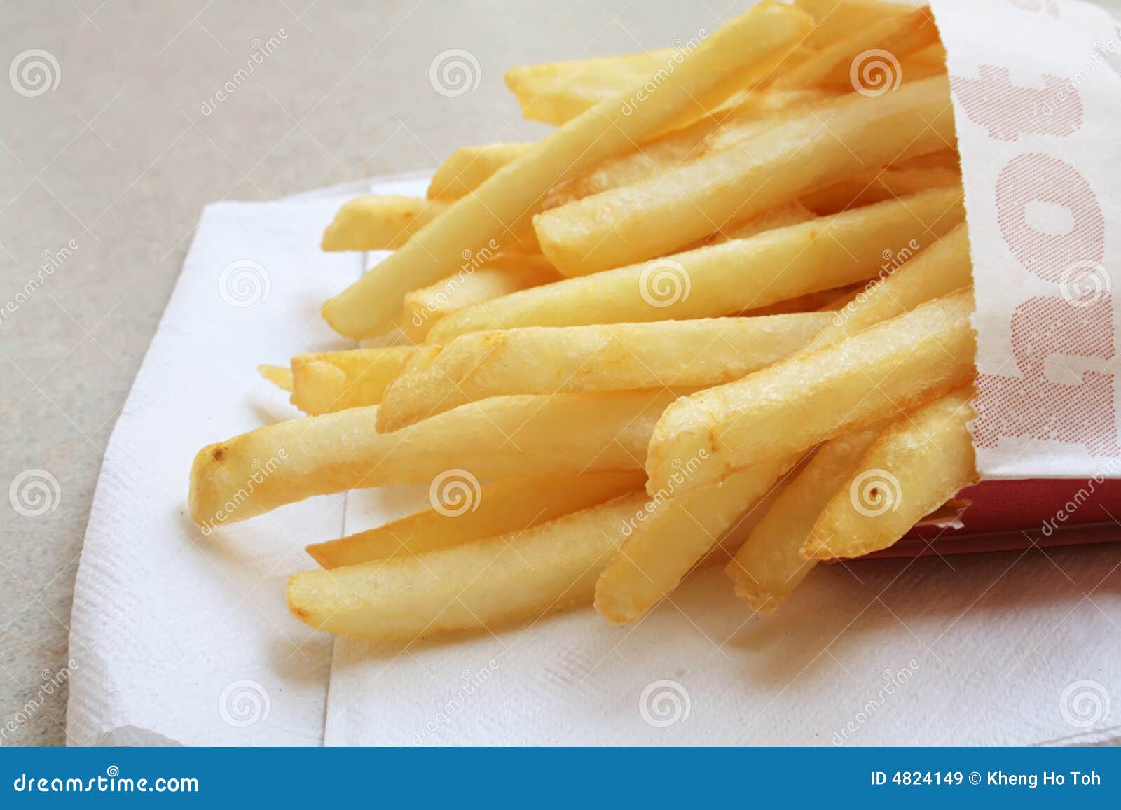 French Fries the Fast Food Meal Stock Image - Image of brown, away: 4824149