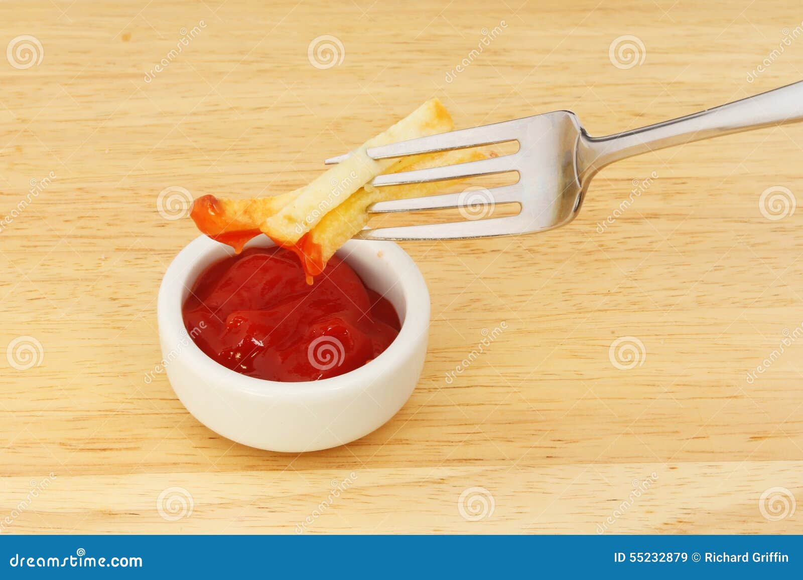 French fries stock image. Image of fork, french, tomato 55232879